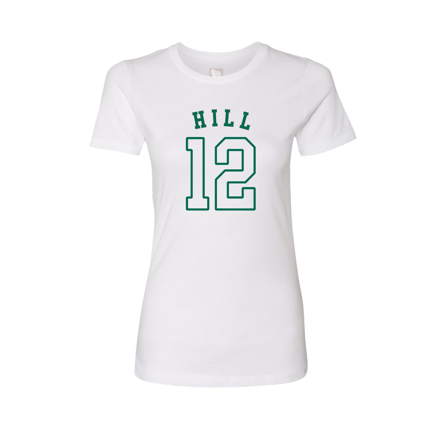 Fitted Women's Tee — Shirsey Arch in White