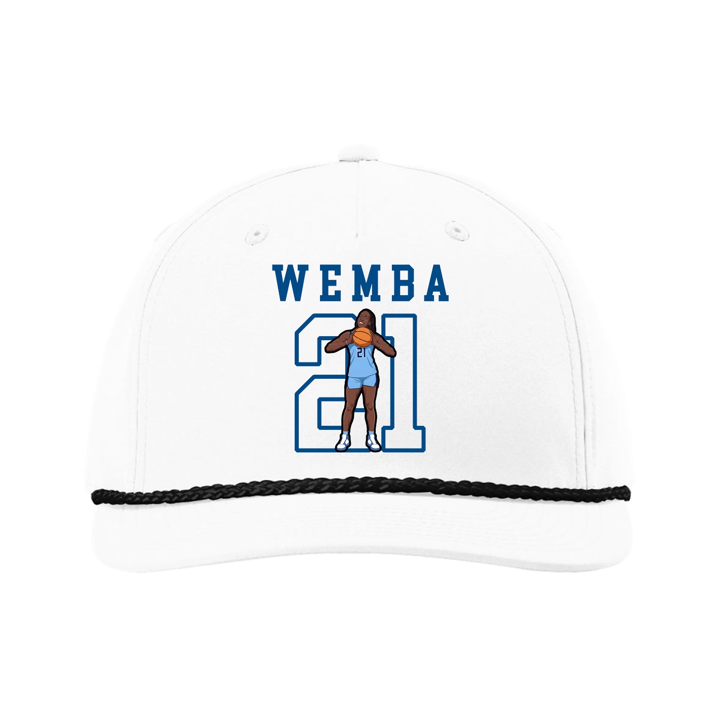 Five-Panel Classic Rope Cap — Shirsey in White
