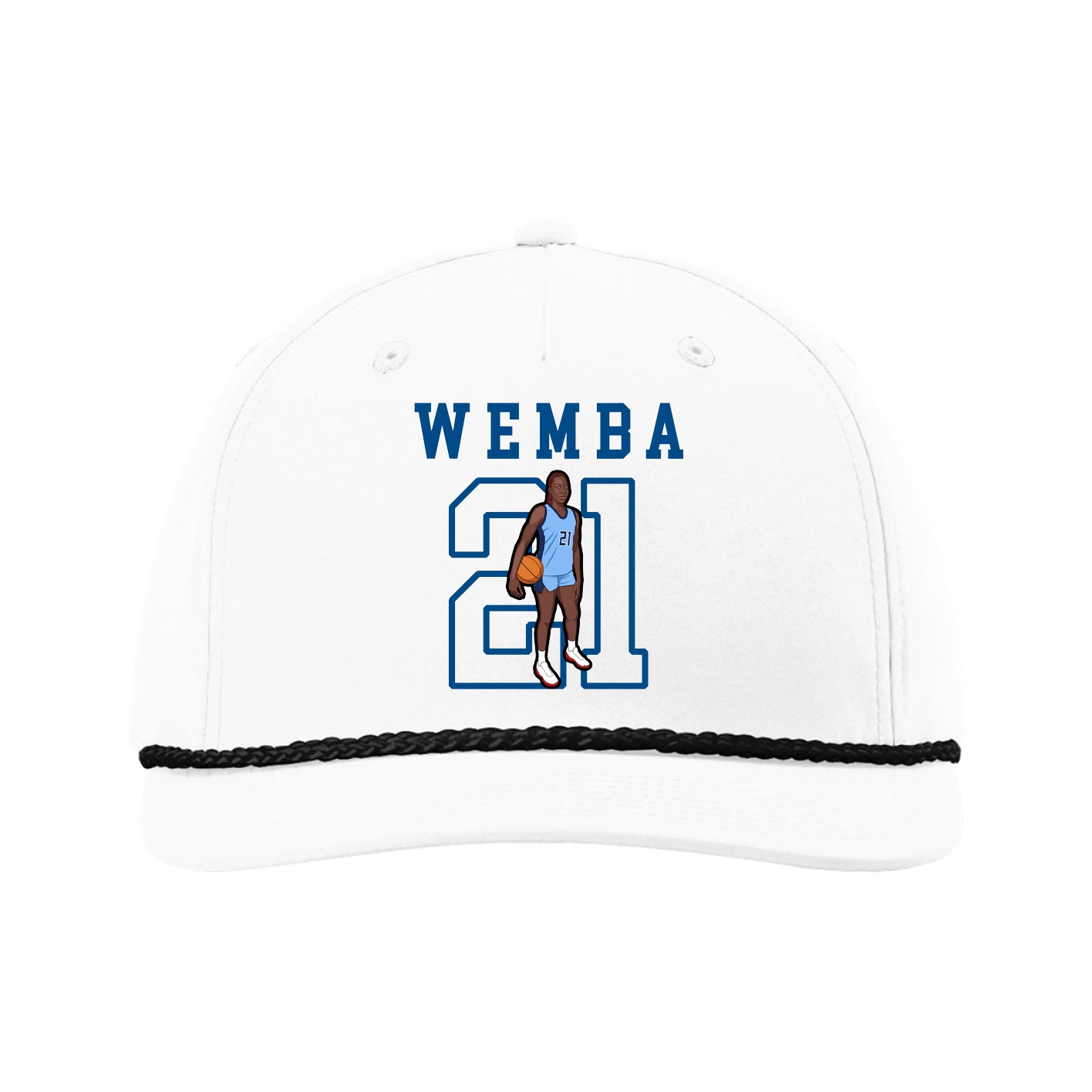 Five-Panel Classic Rope Cap — Shirsey in White