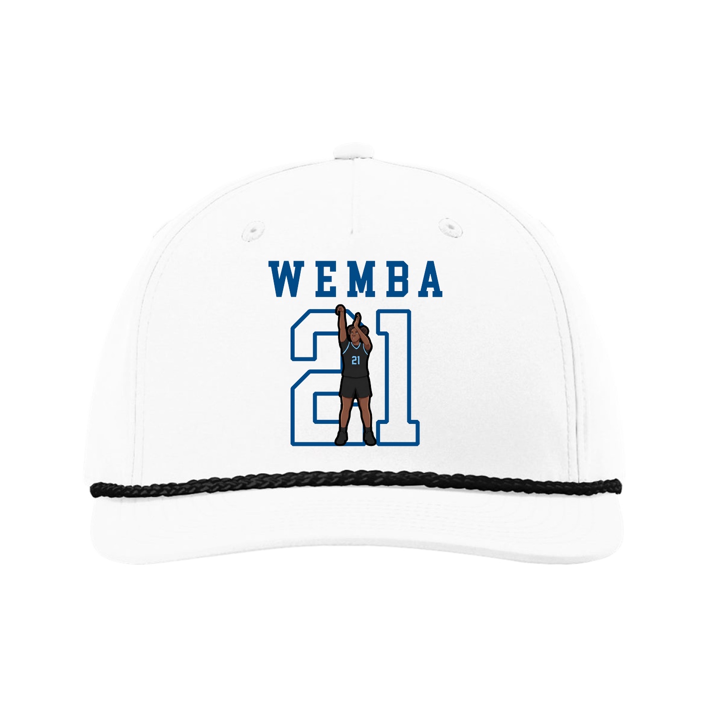 Five-Panel Classic Rope Cap — Shirsey in White