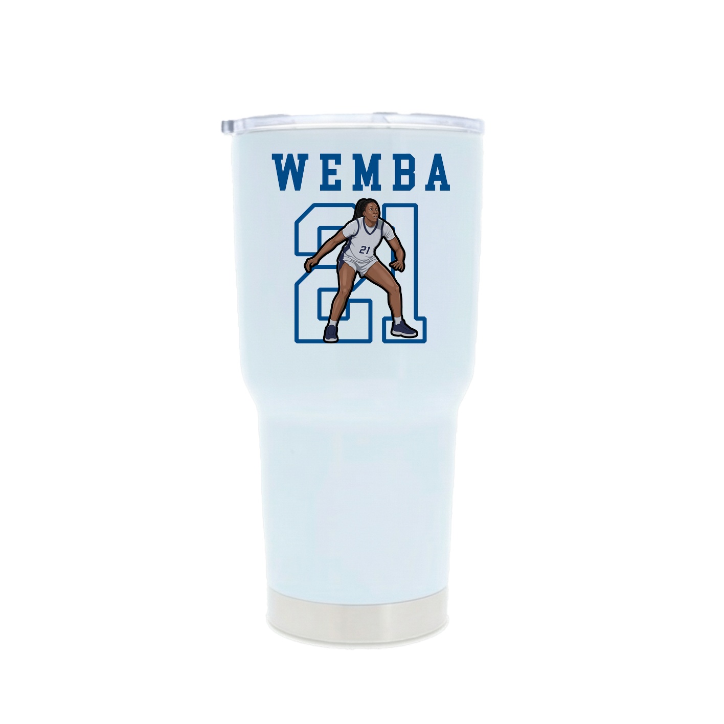 30oz Stainless Steel Tumbler — Shirsey in White