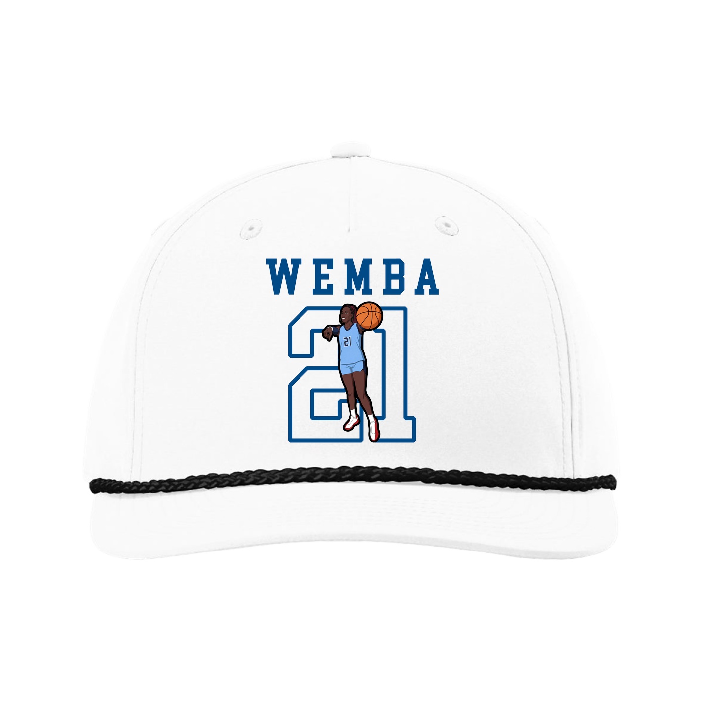 Five-Panel Classic Rope Cap — Shirsey in White