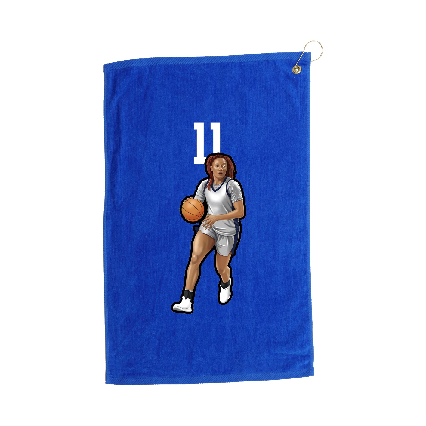 Golf Towel — Number Top in Royal
