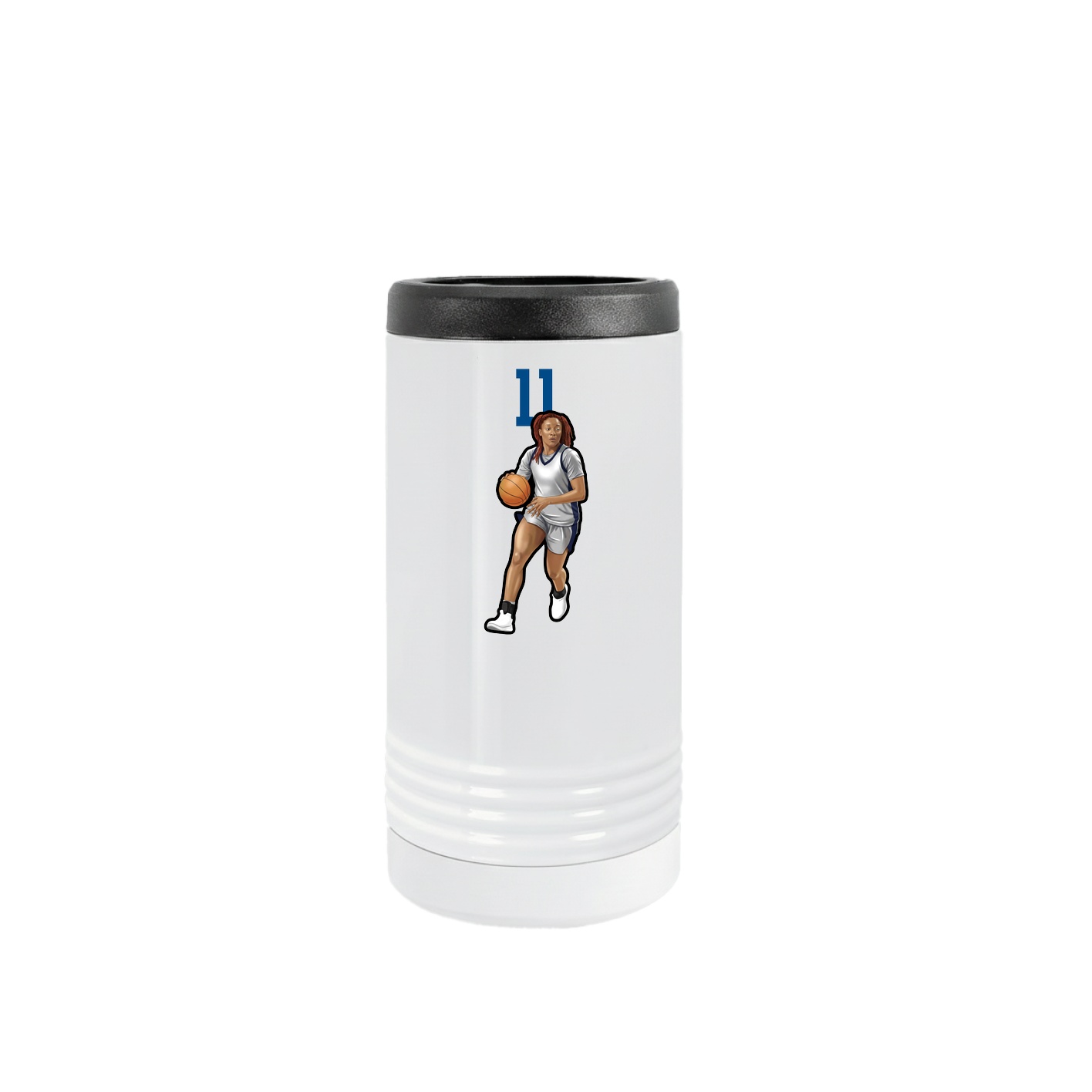 Slim Beverage Holder — Number Top in White