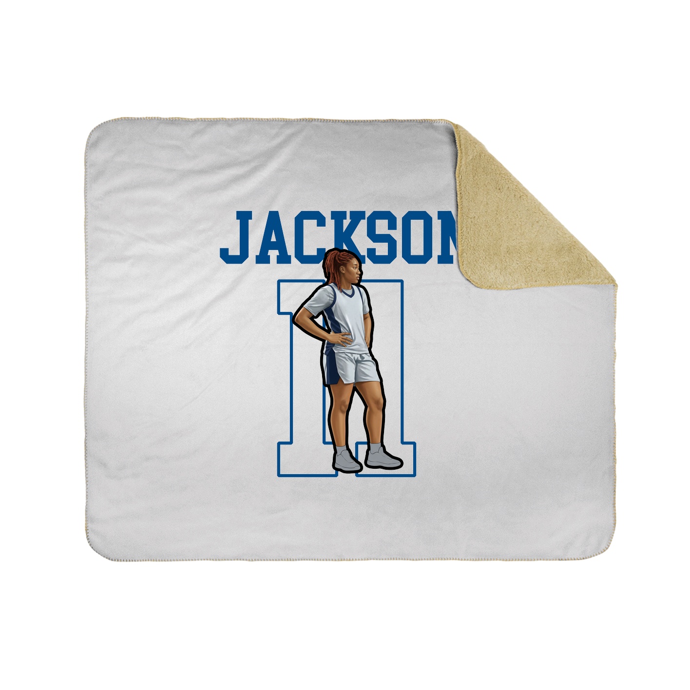 Throw Blanket — Shirsey in White