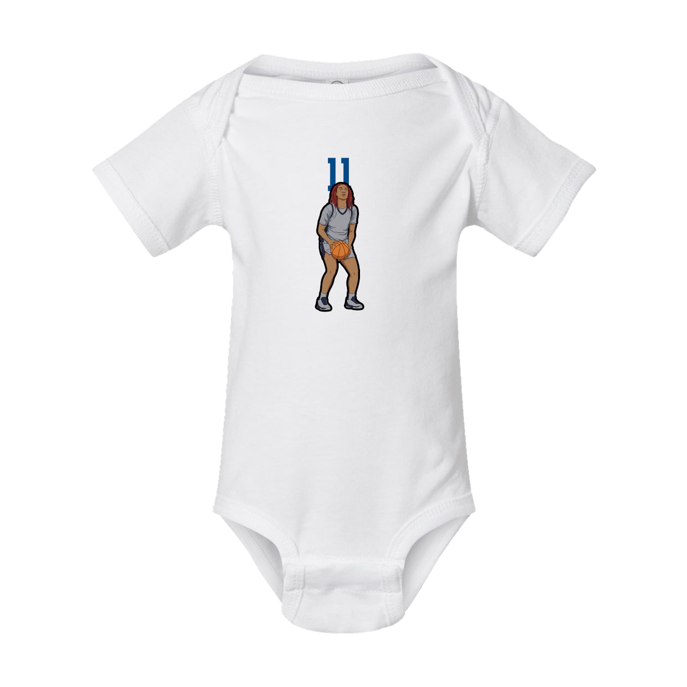 Baby Onesie — Number Top in White