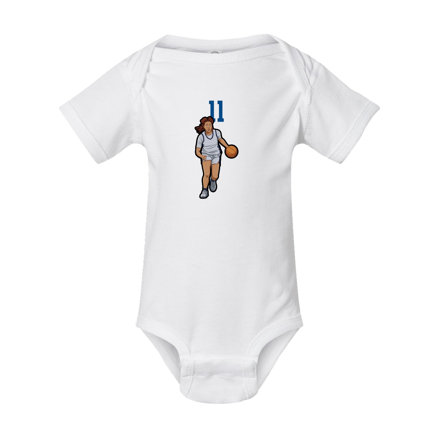 Baby Onesie — Number Top in White