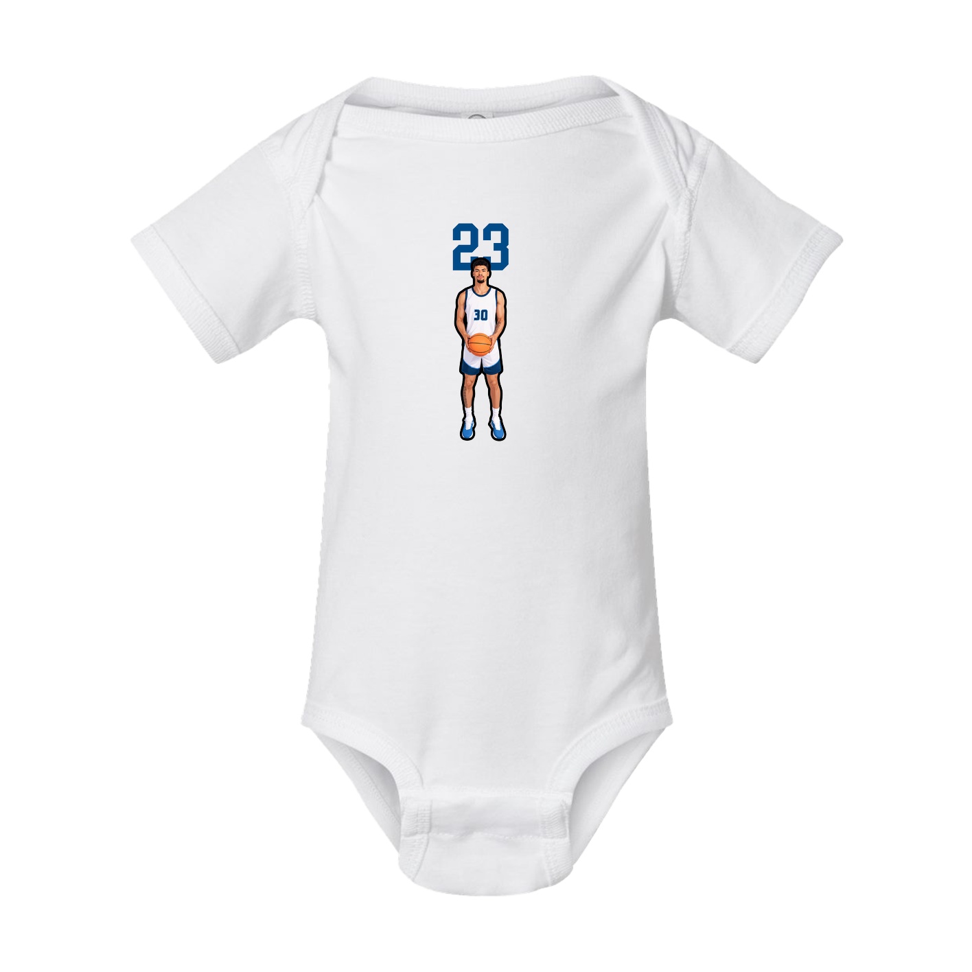 Baby Onesie — Number Top in White