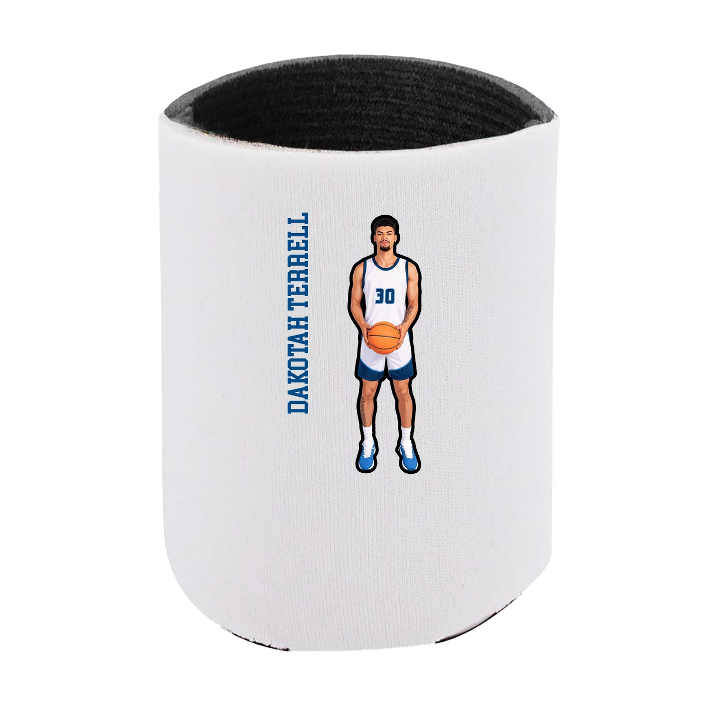Can Holder — Name Vertical in White