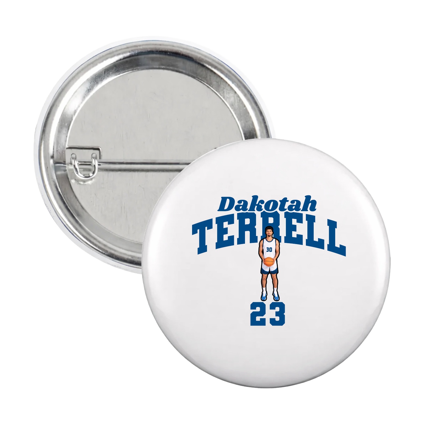 Game Day Button — Signature Arch in White