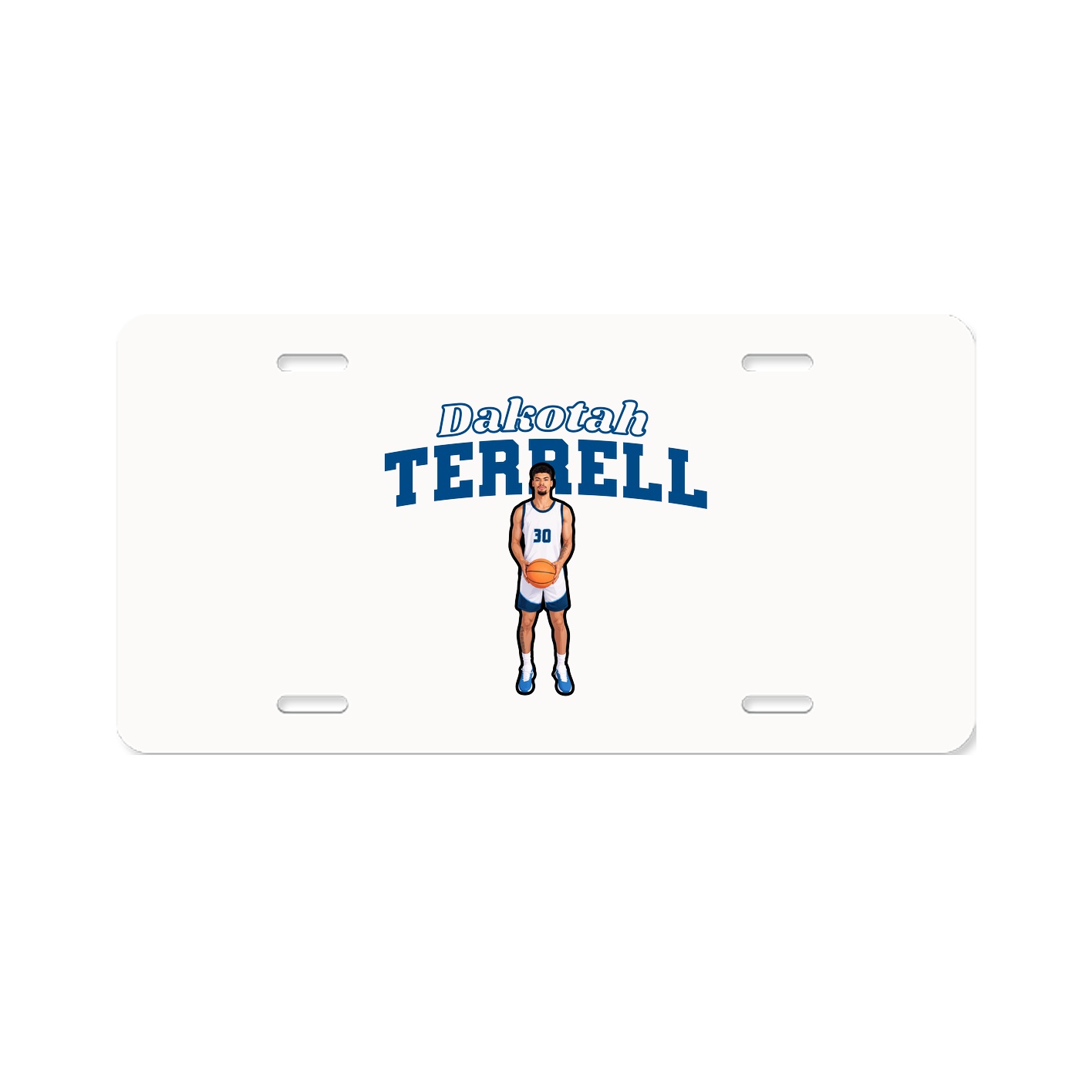 License Plate — Name Arch in Classic