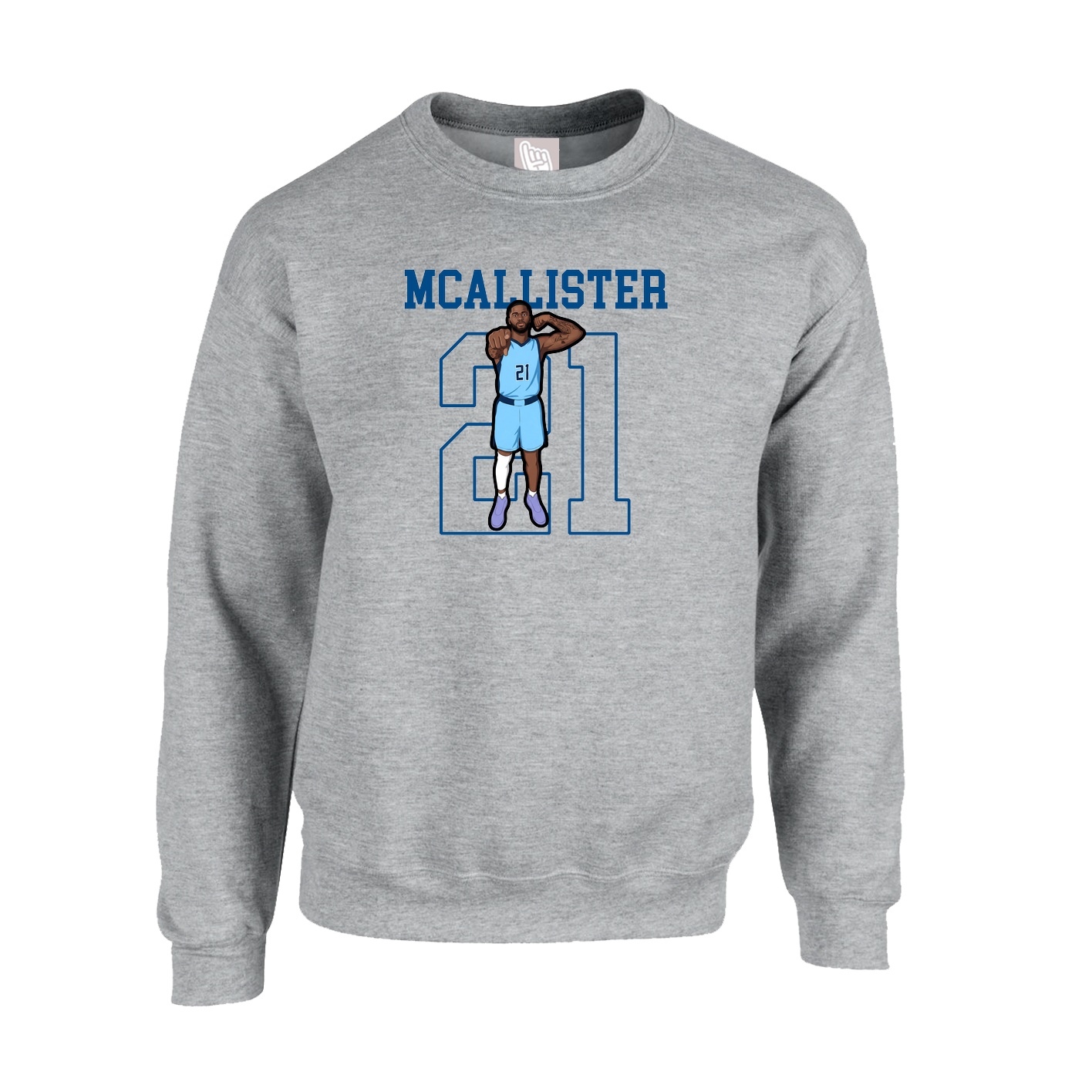 Fleece Crew — Shirsey in Grey
