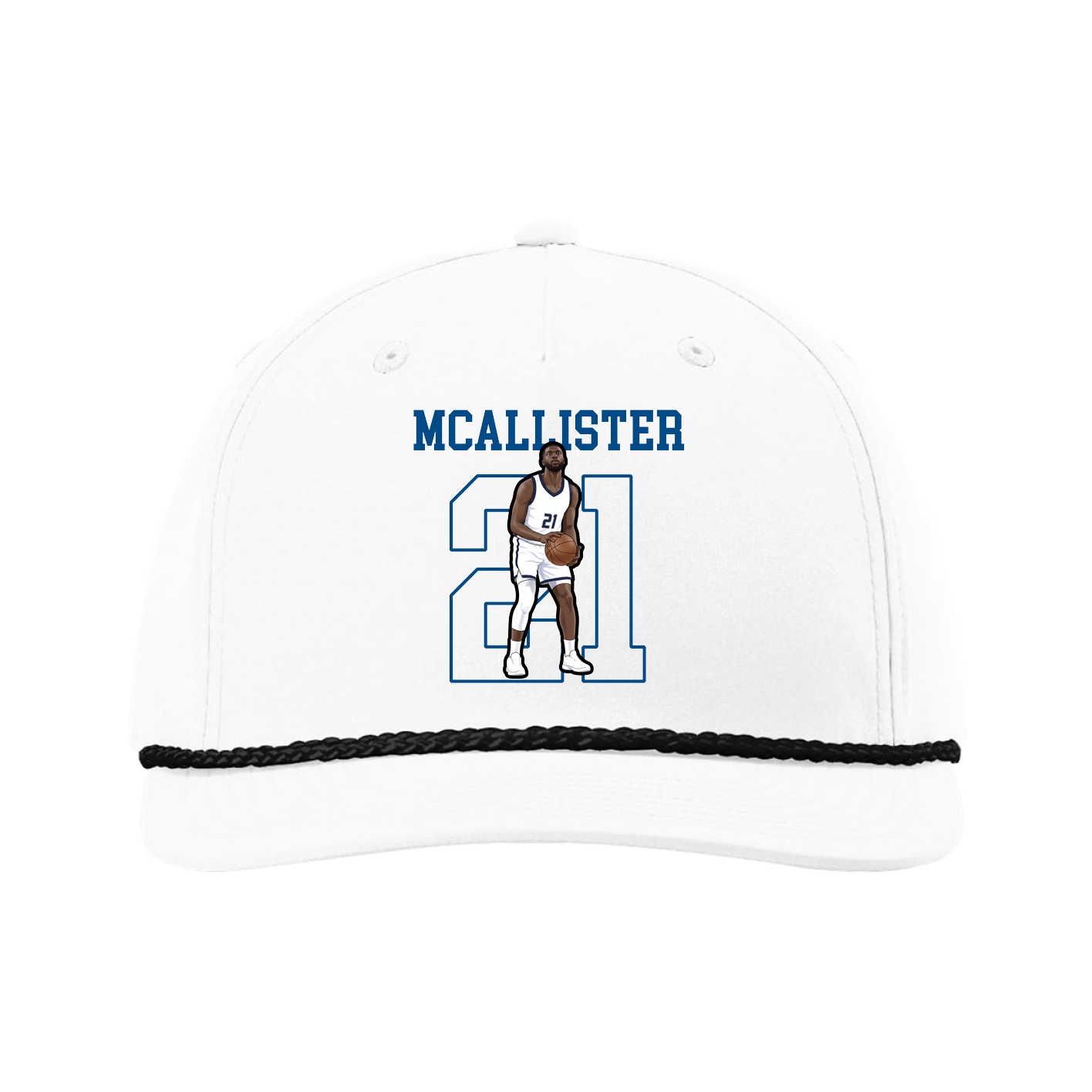Five-Panel Classic Rope Cap — Shirsey in White