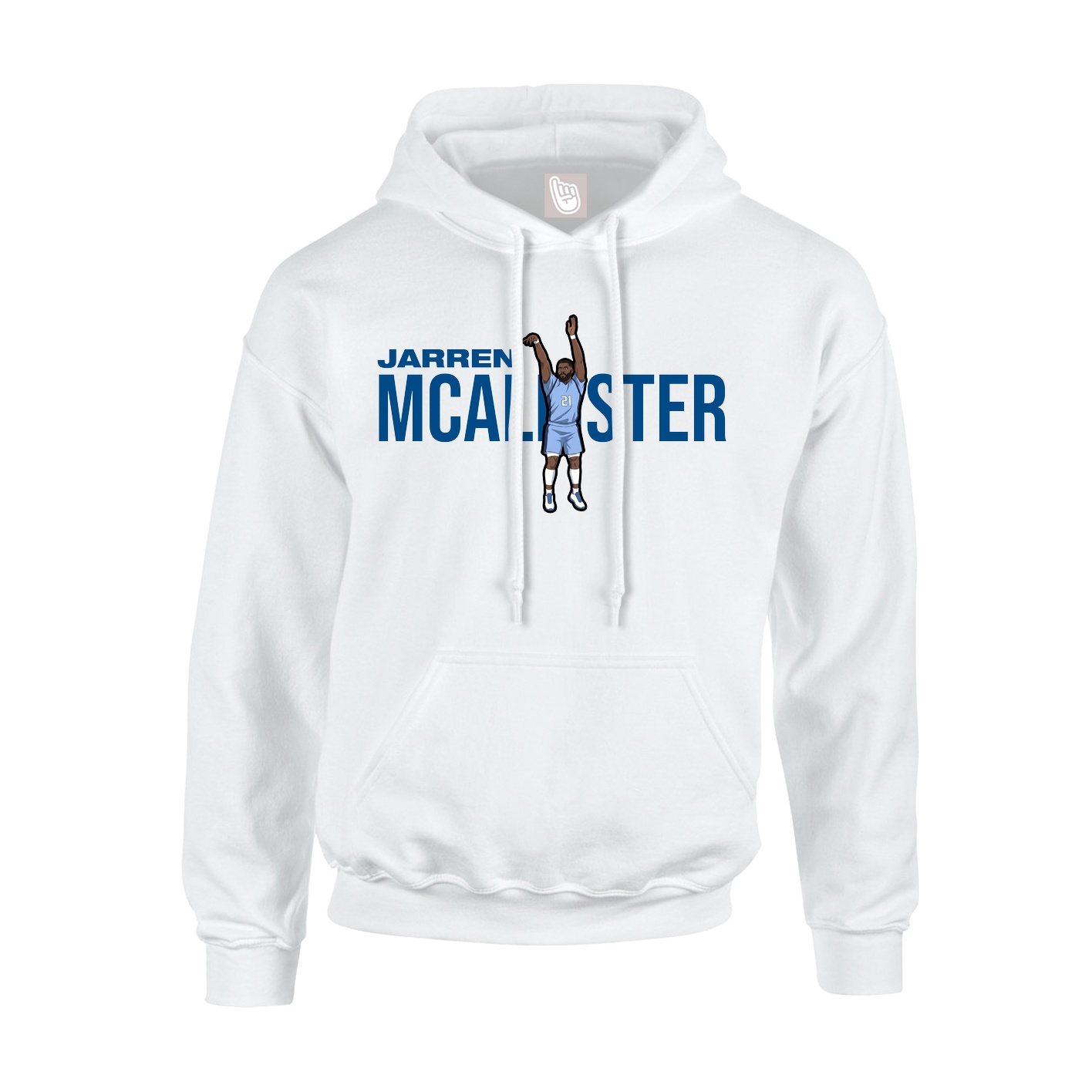 Hoodie — Player Name in White