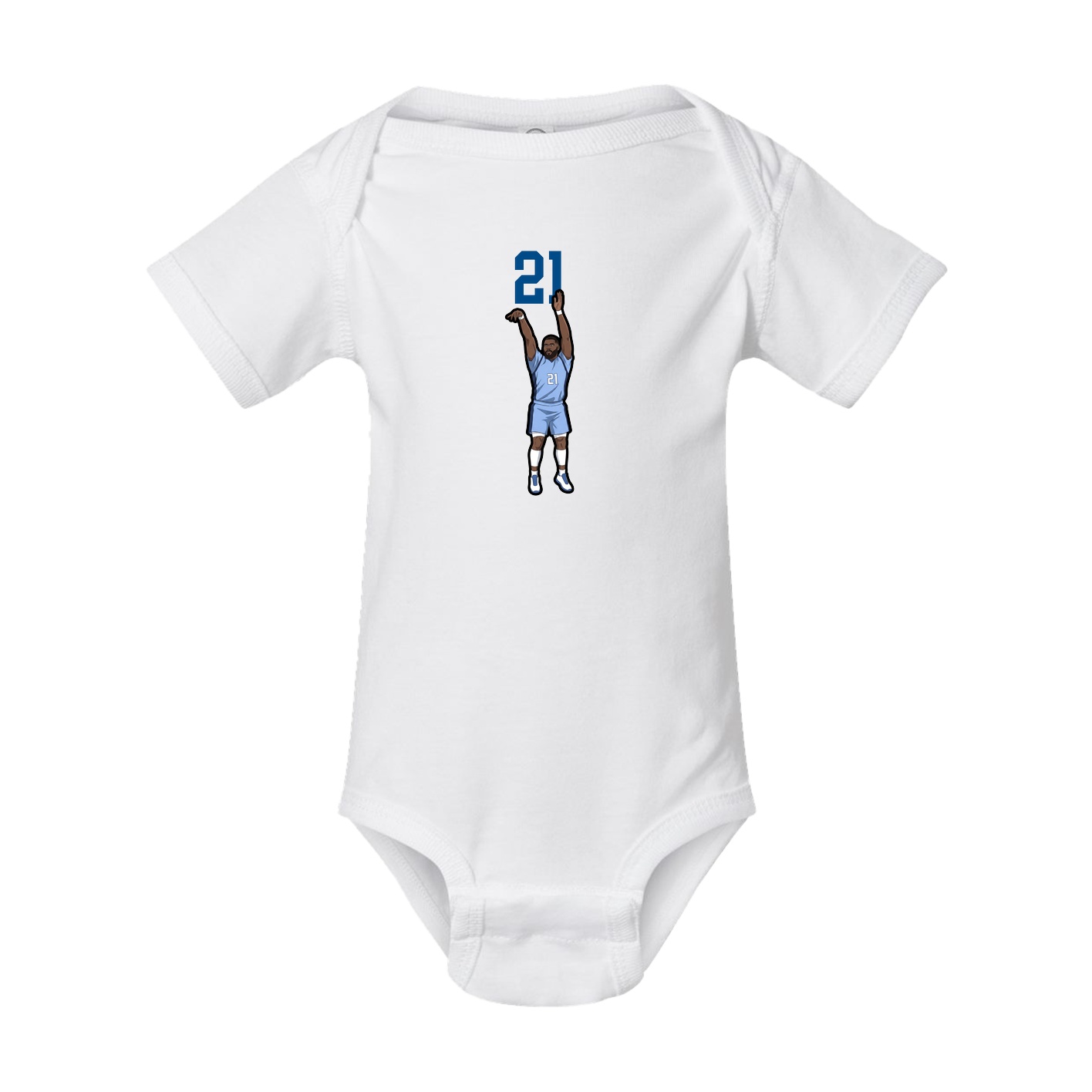 Baby Onesie — Number Top in White