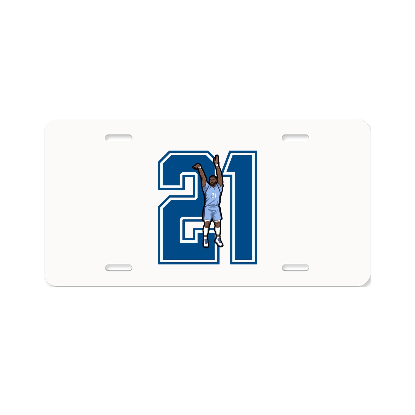 License Plate — Number in Classic