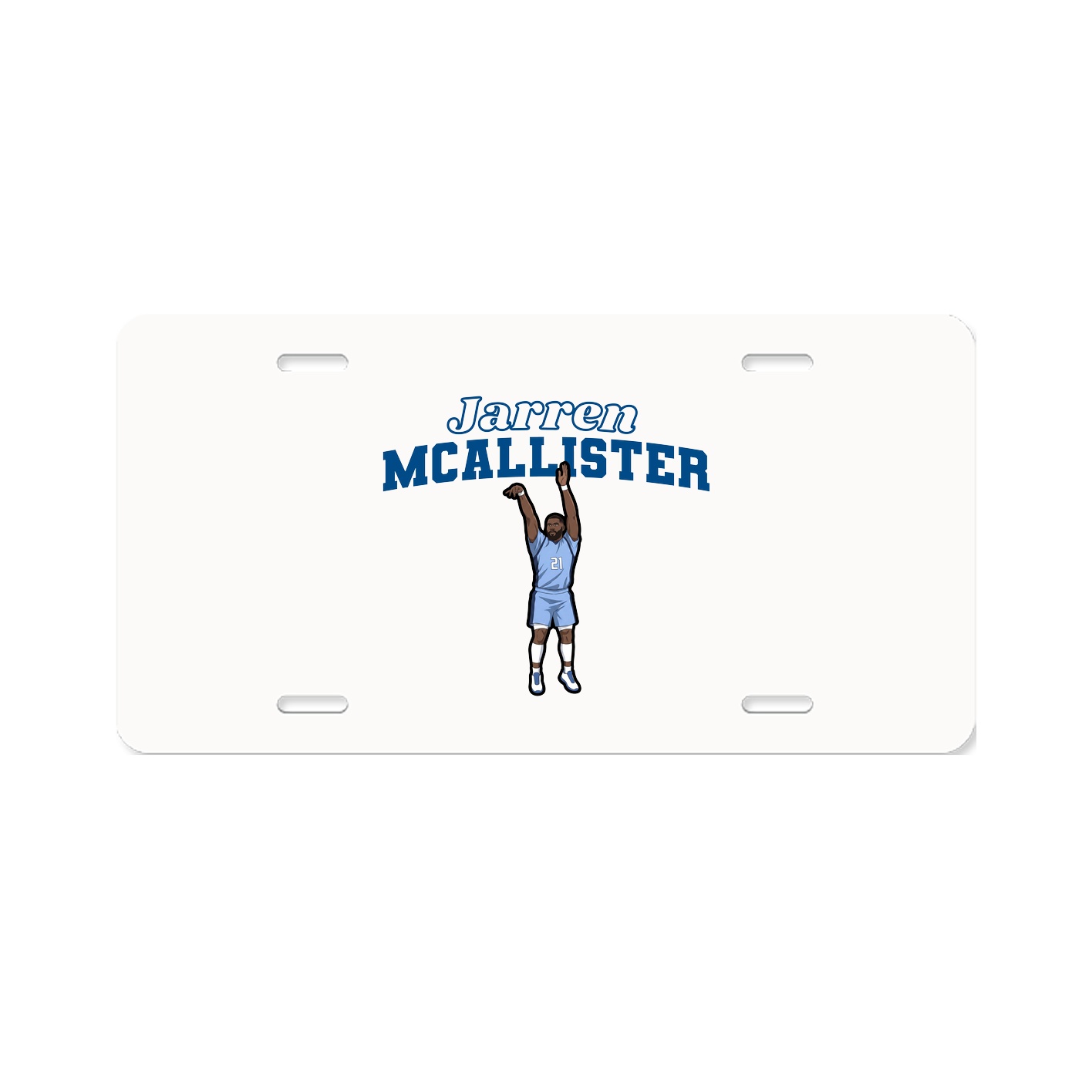 License Plate — Name Arch in Classic