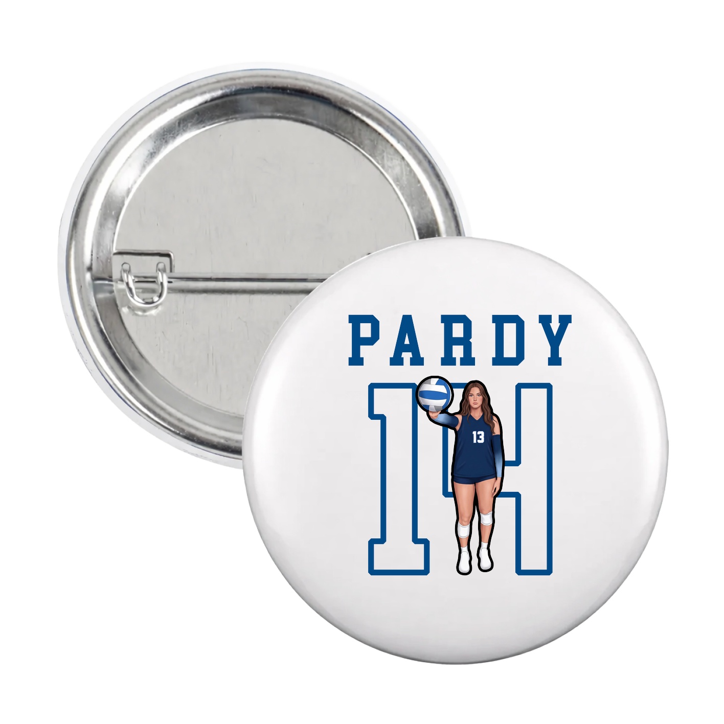 Game Day Button — Shirsey in White