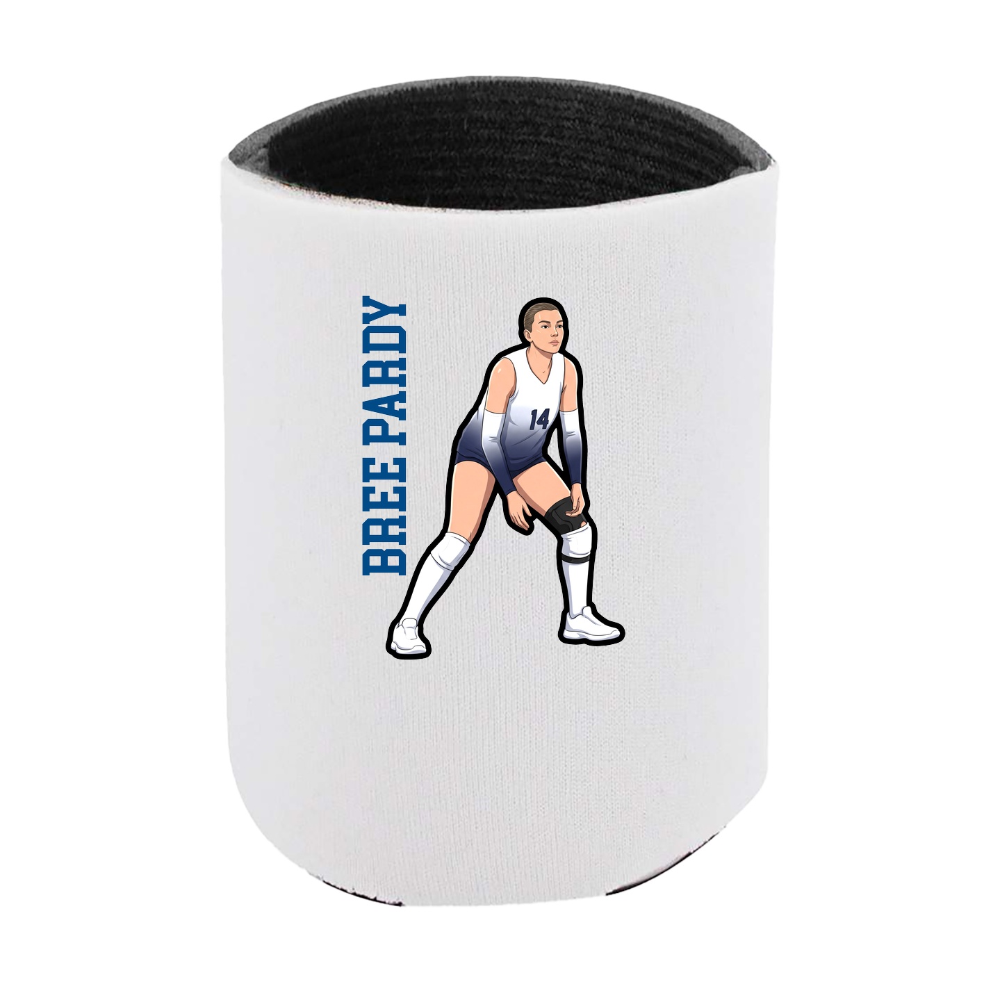 Can Holder — Name Vertical in White