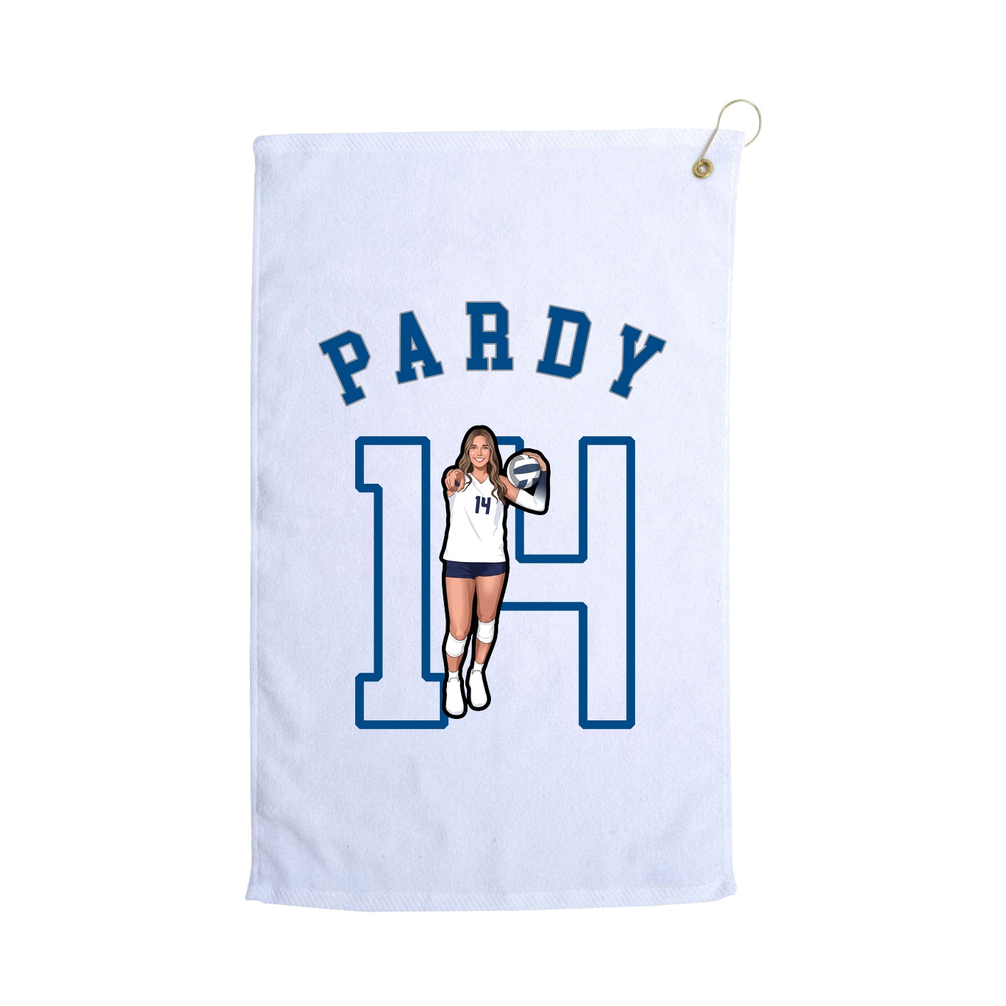 Golf Towel — Shirsey Arch in White