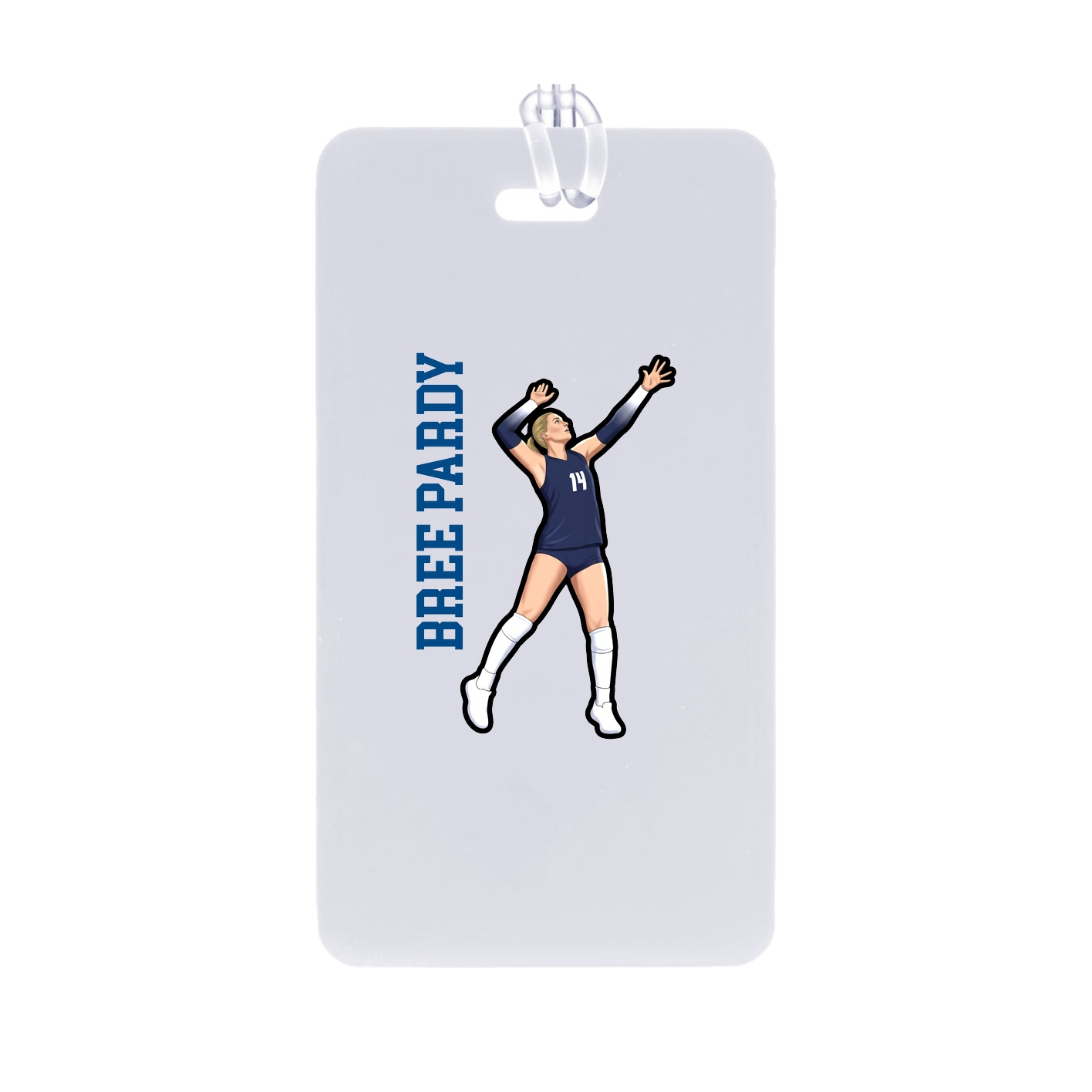 Bag Tag — Name Vertical in Classic