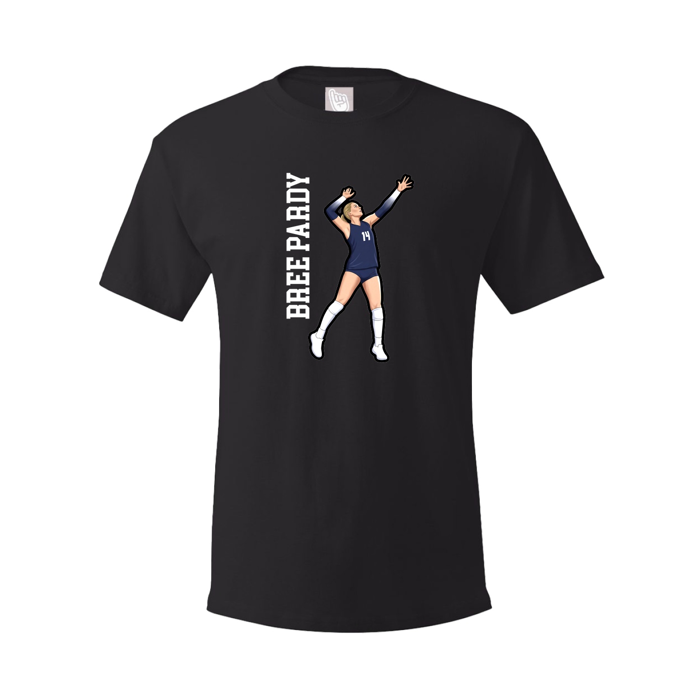 Tee — Name Vertical in Black