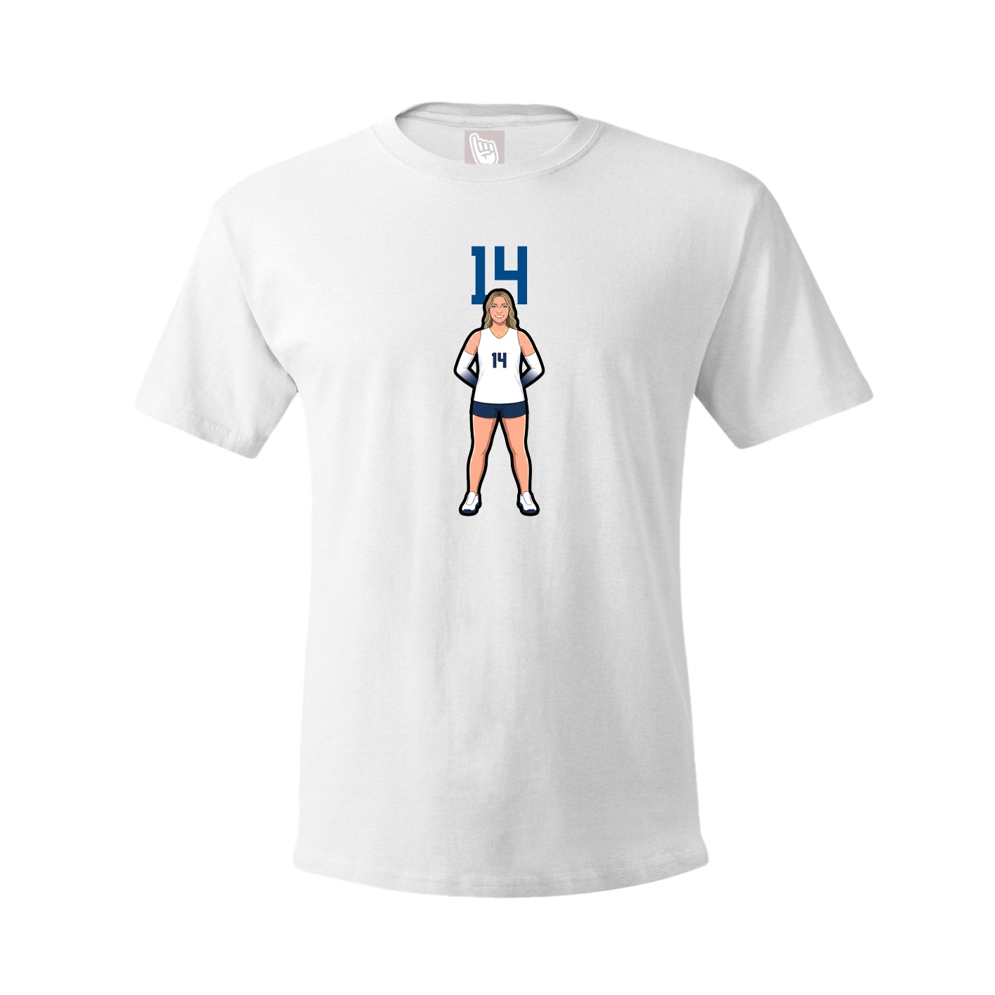 Tee — Number Top in White
