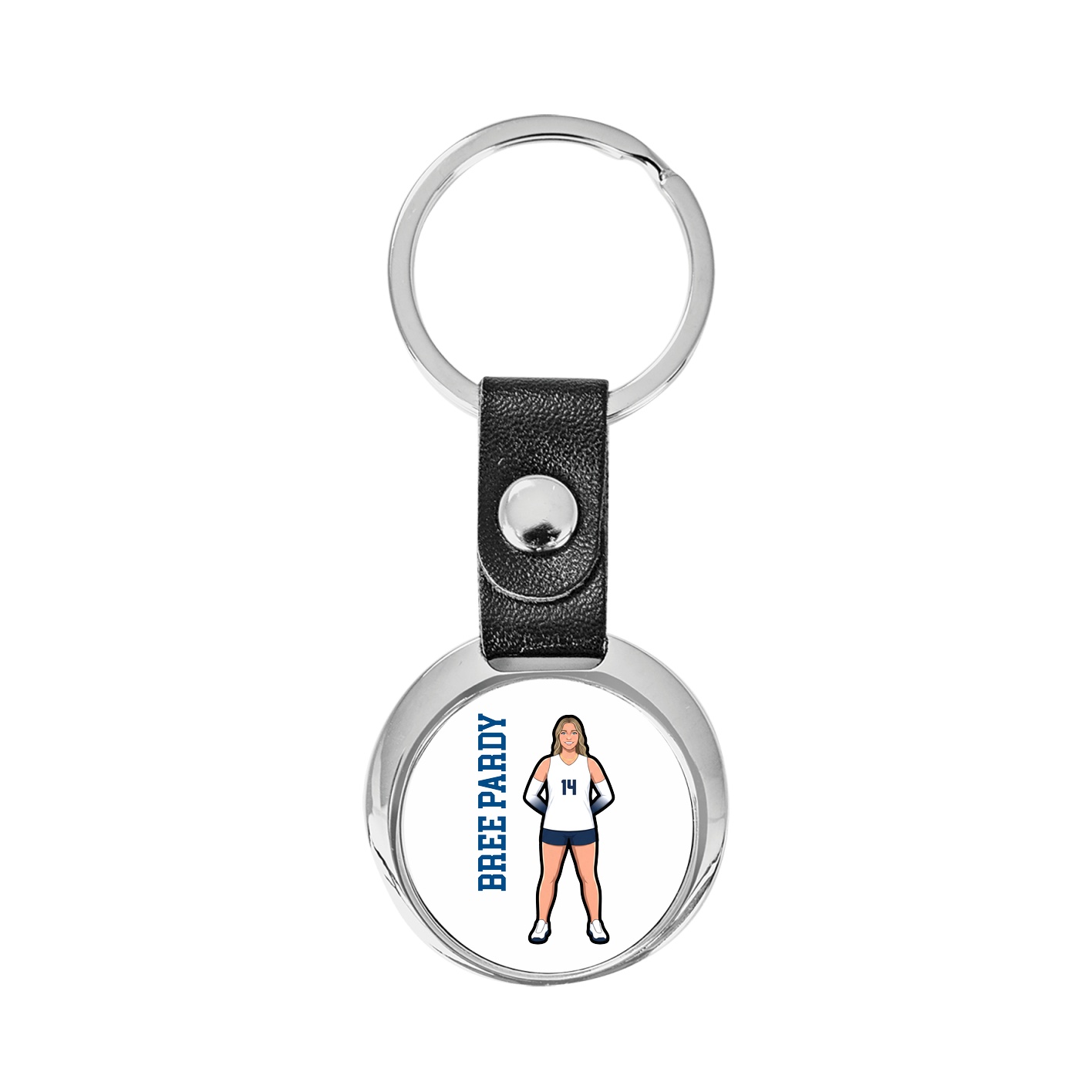 Key Chain — Name Vertical in Classic