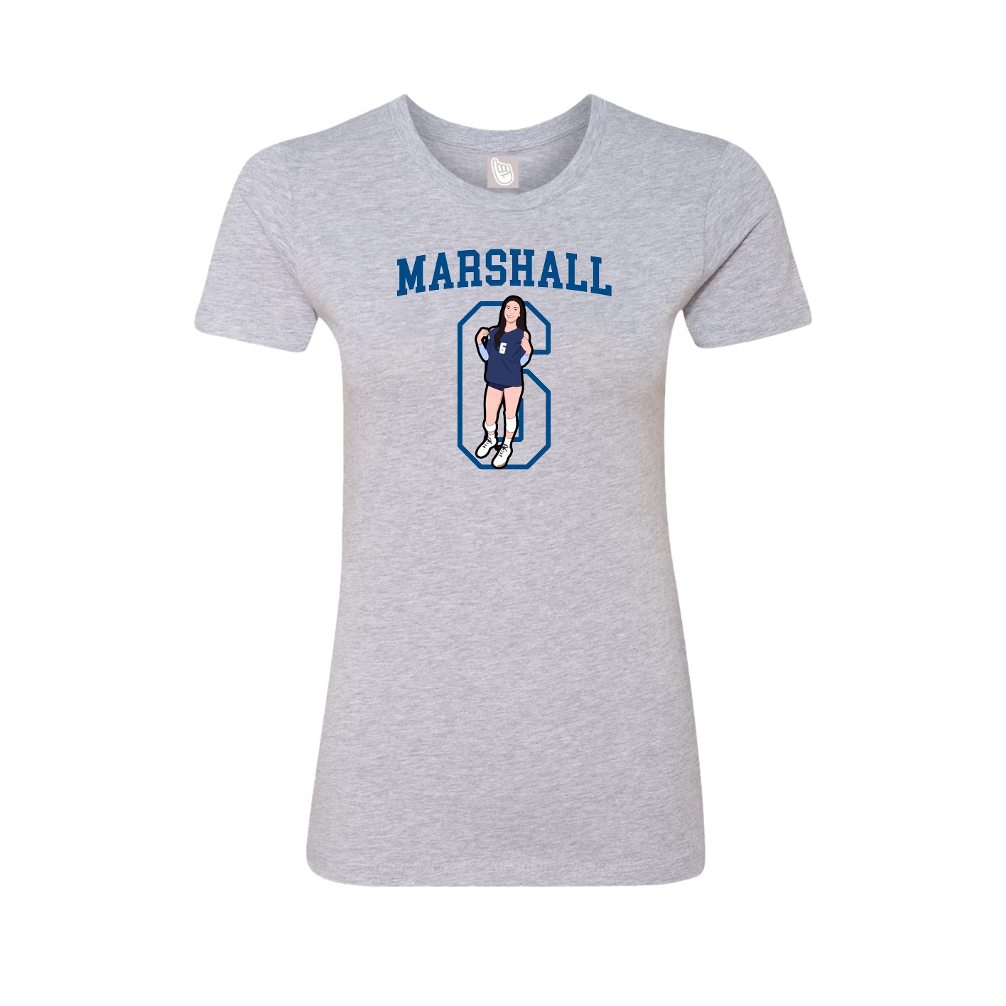 Fitted Women's Tee — Shirsey in Grey