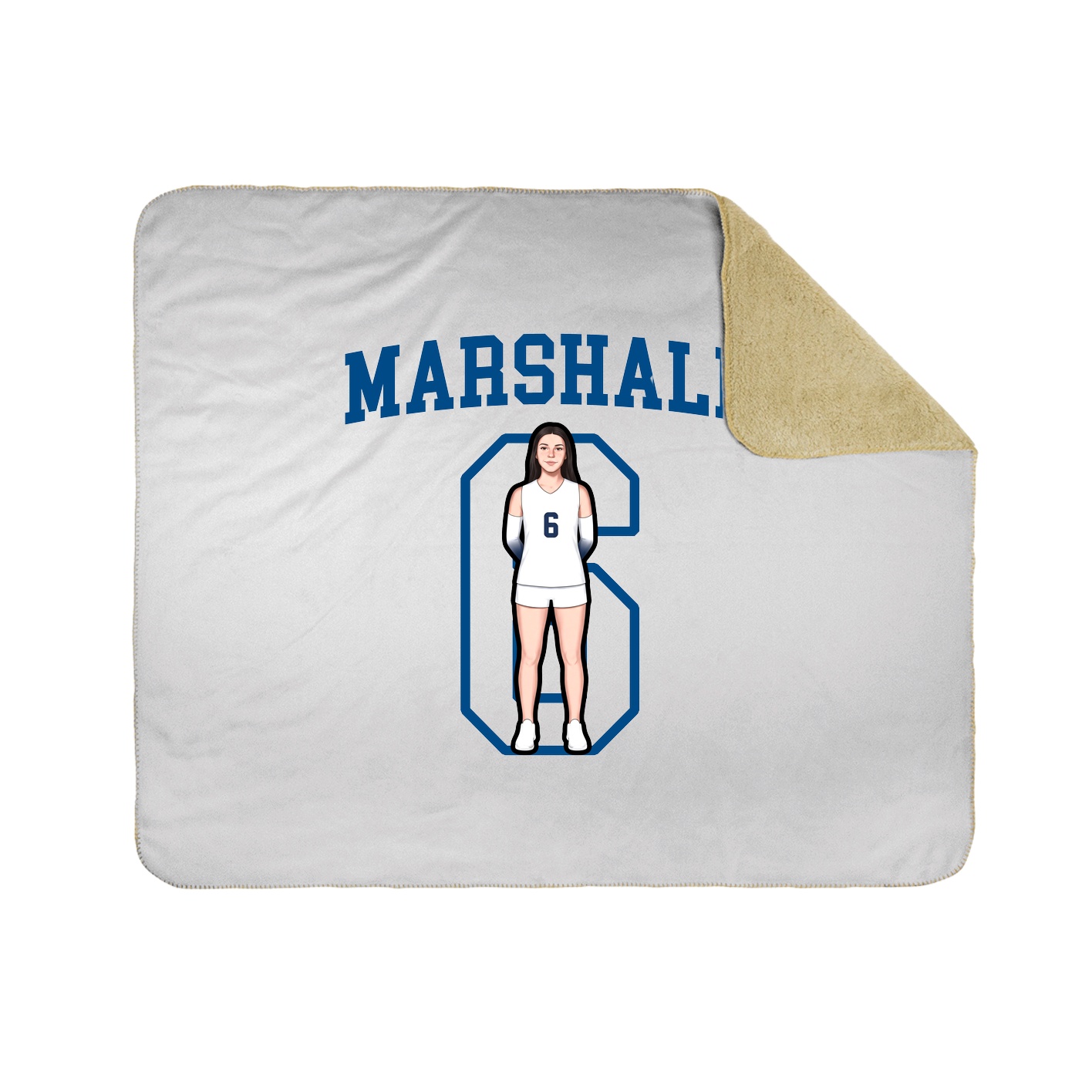 50x60 Sherpa Lined Throw Blanket