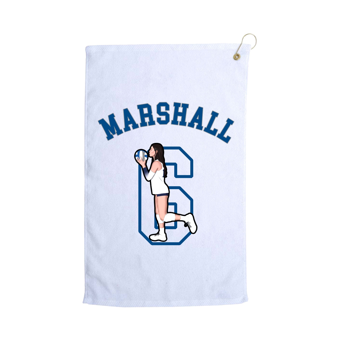 Golf Towel — Shirsey Arch in White