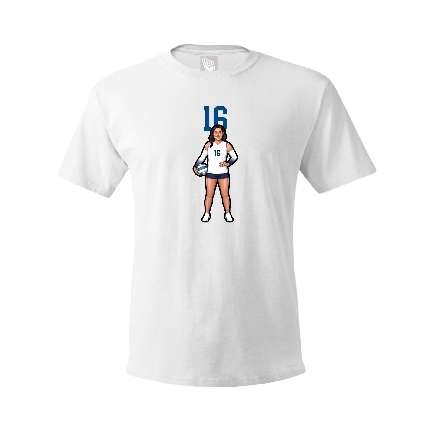 Tee — Number Top in White