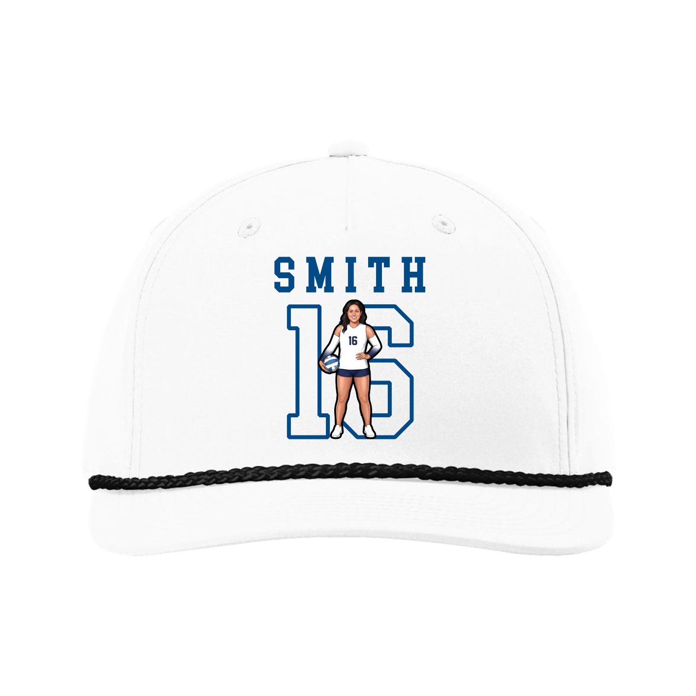 Five-Panel Classic Rope Cap — Shirsey in White
