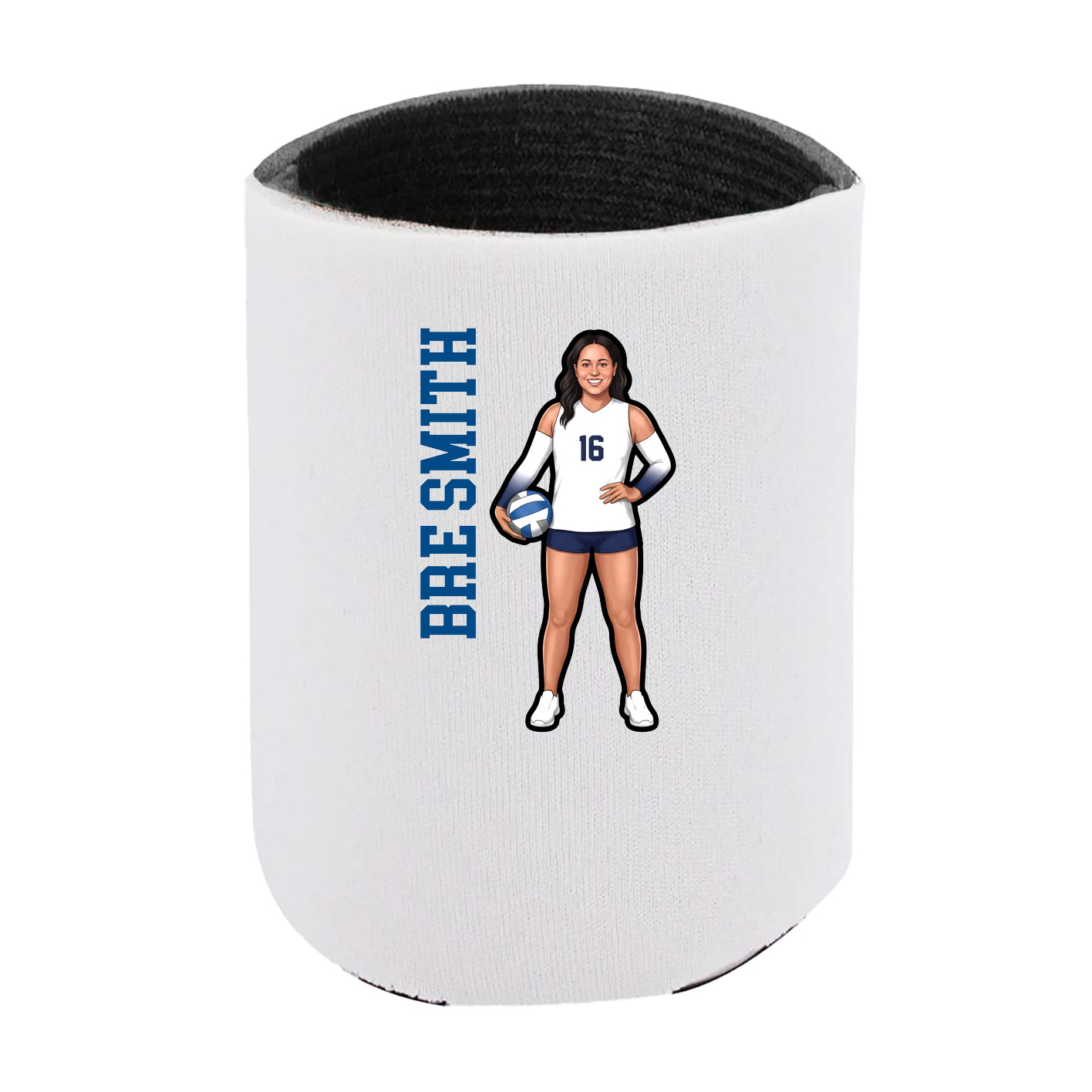 Can Holder — Name Vertical in White