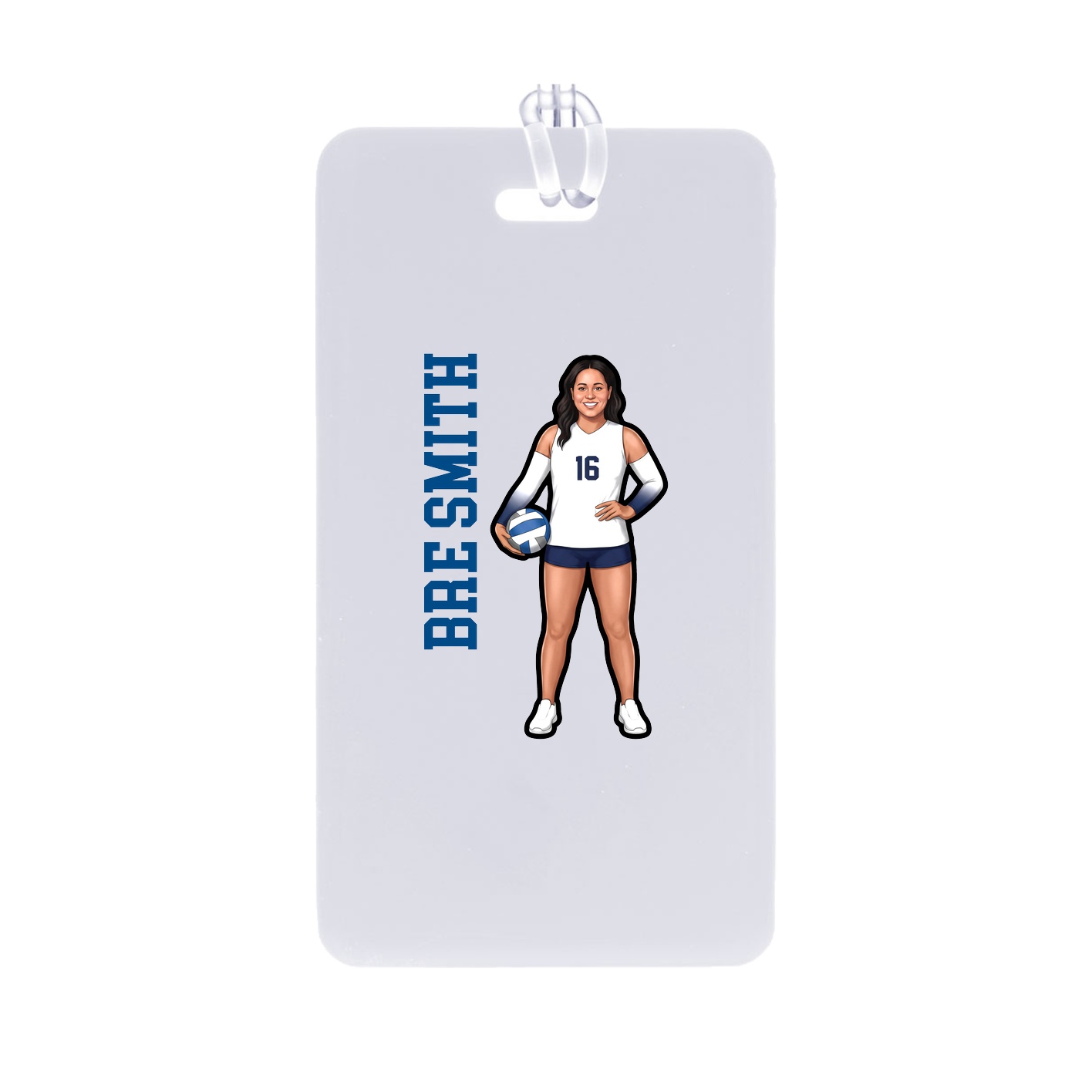 Bag Tag — Name Vertical in Classic