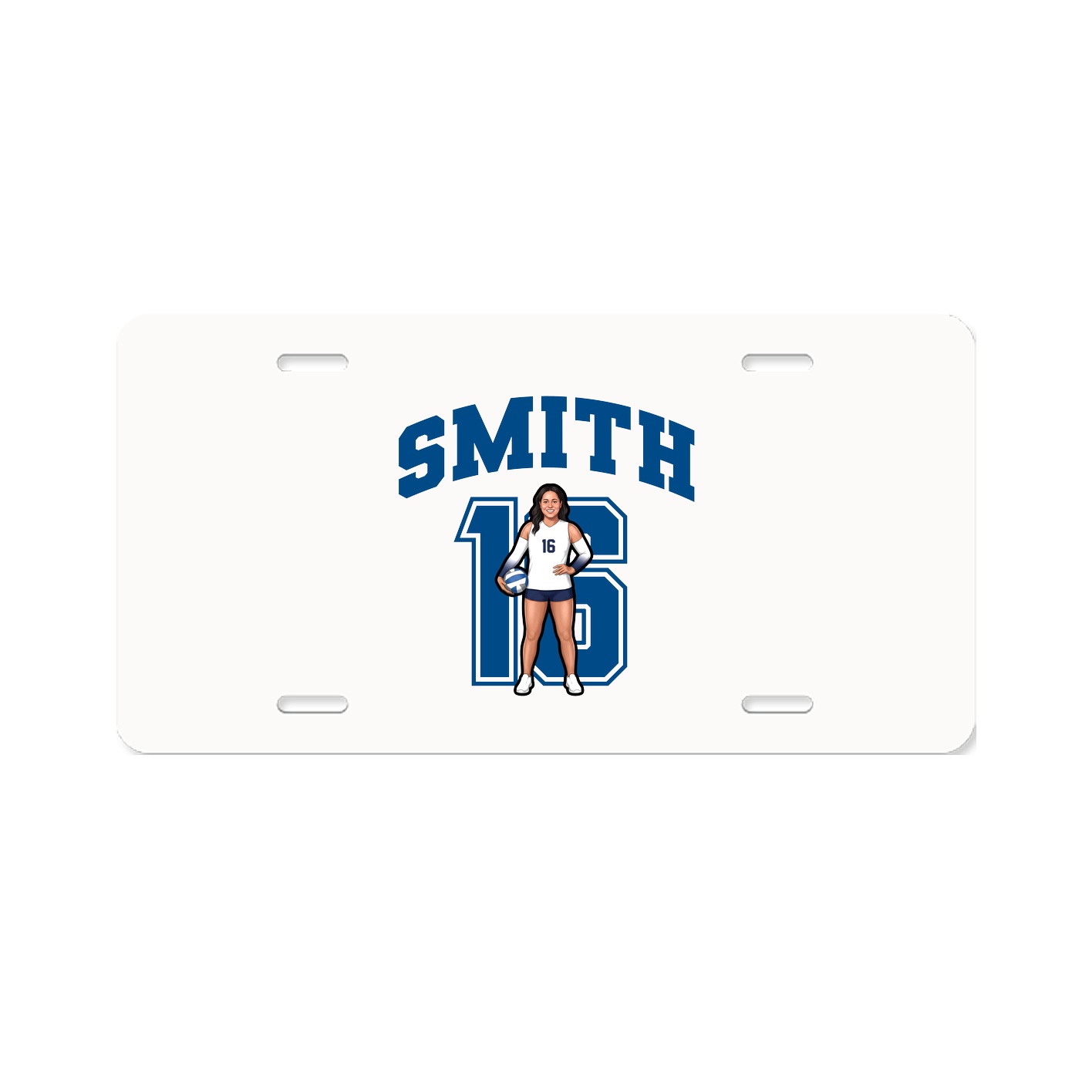 License Plate — Number in Classic