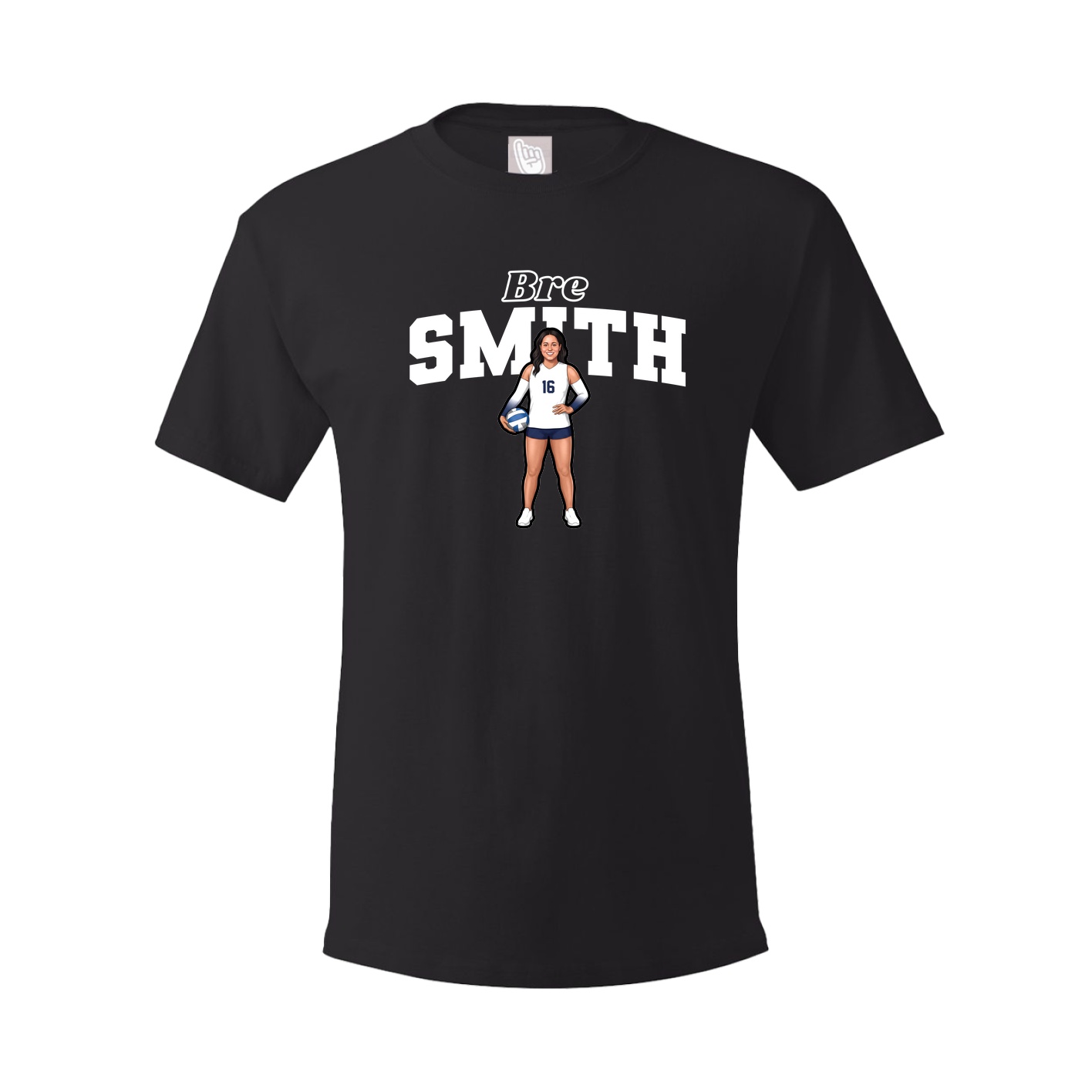 Youth Tee — Name Arch in Black