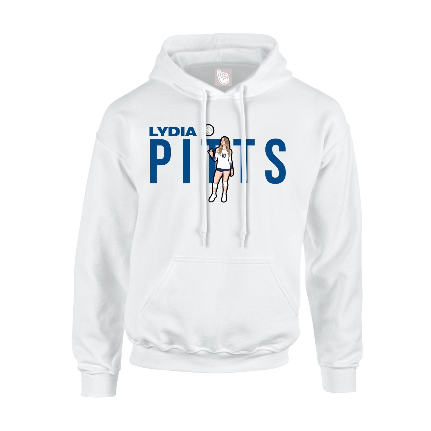 Youth Hoodie — Player Name in White