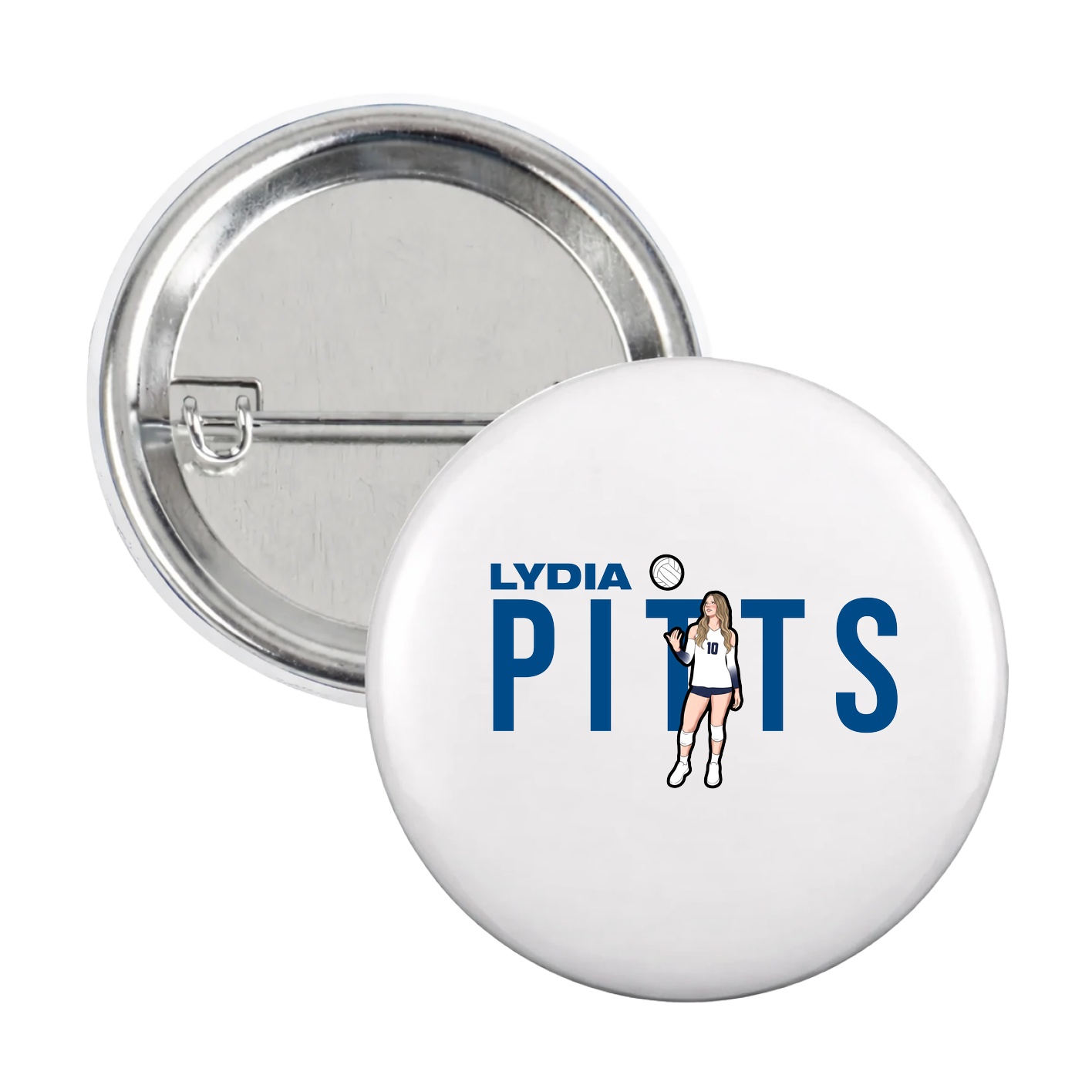 Game Day Button — Player Name in White