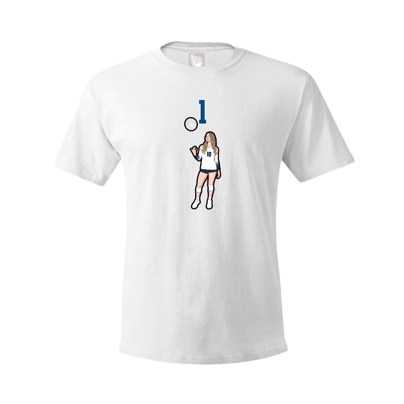 Tee — Number Top in White