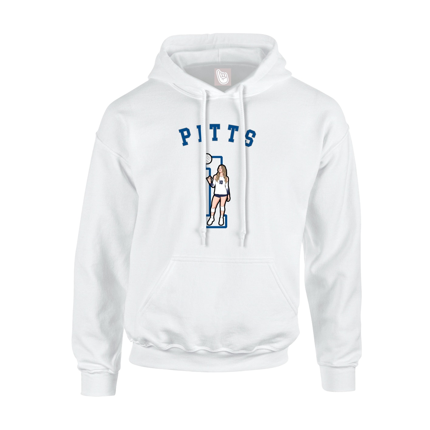 Hoodie — Shirsey Arch in White