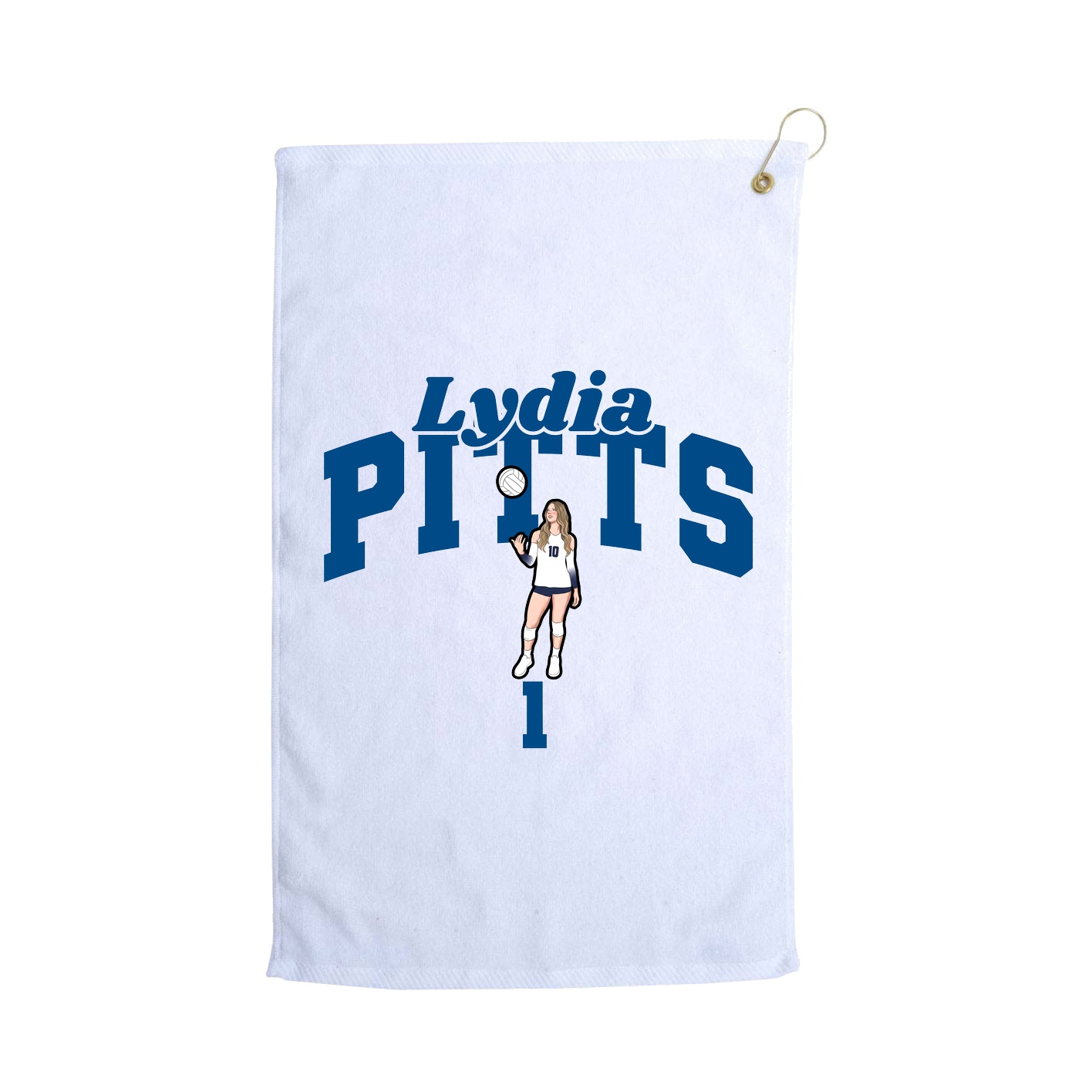 Golf Towel — Signature Arch in White
