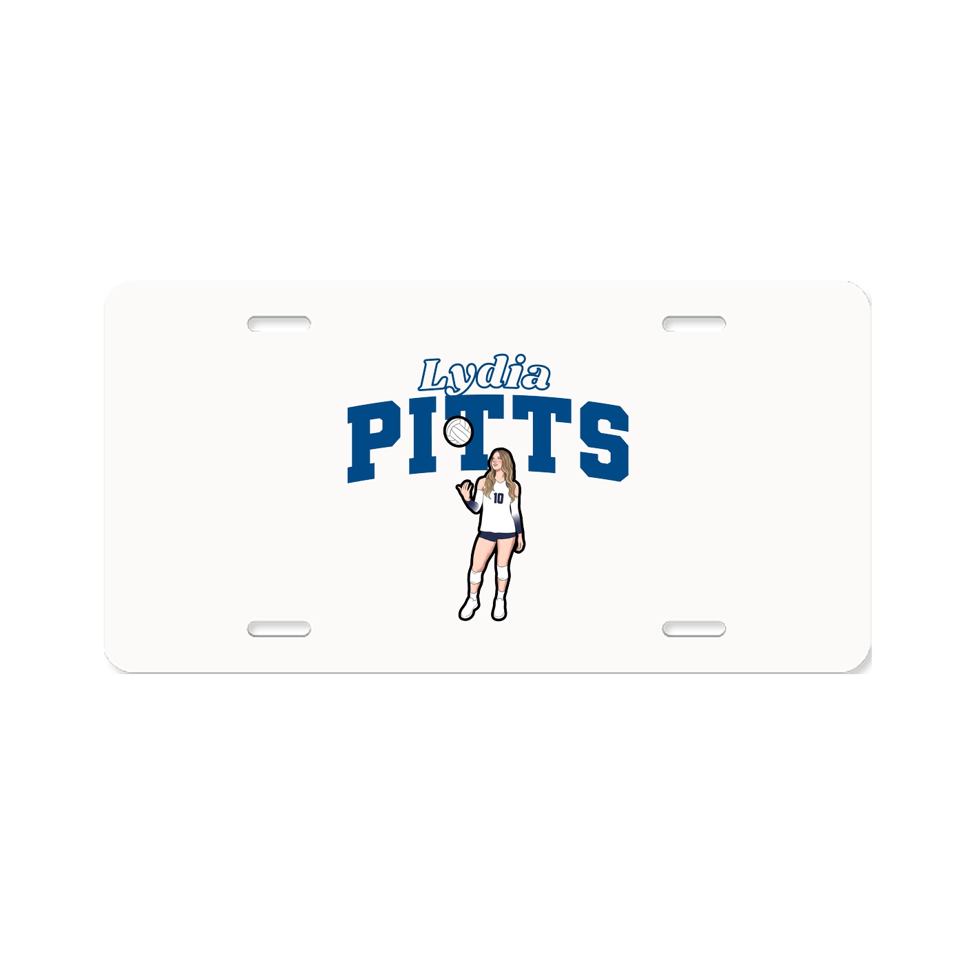 License Plate — Name Arch in Classic