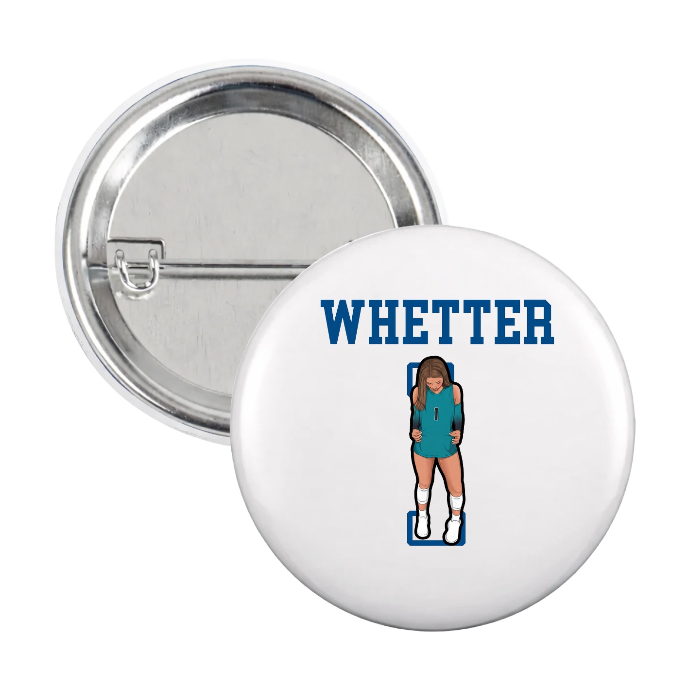 Game Day Button — Shirsey in White