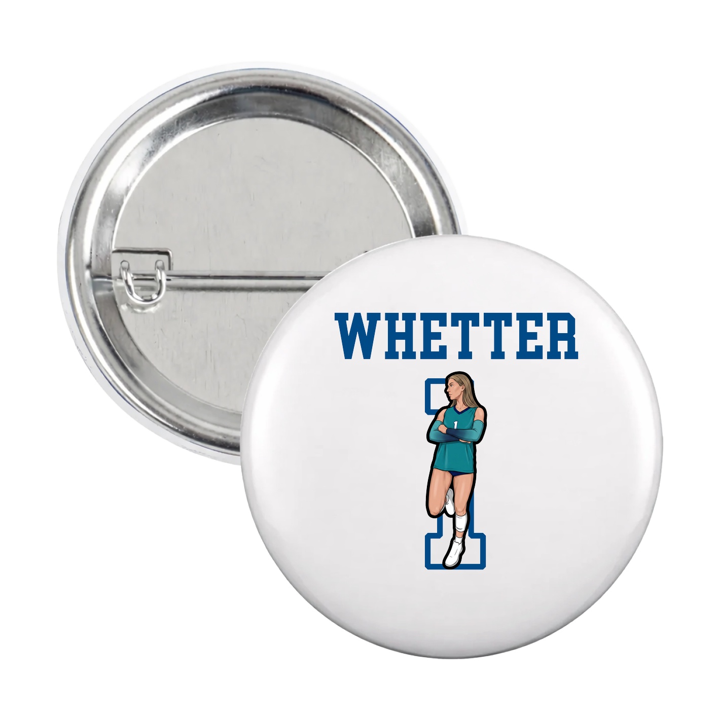 Game Day Button — Shirsey in White
