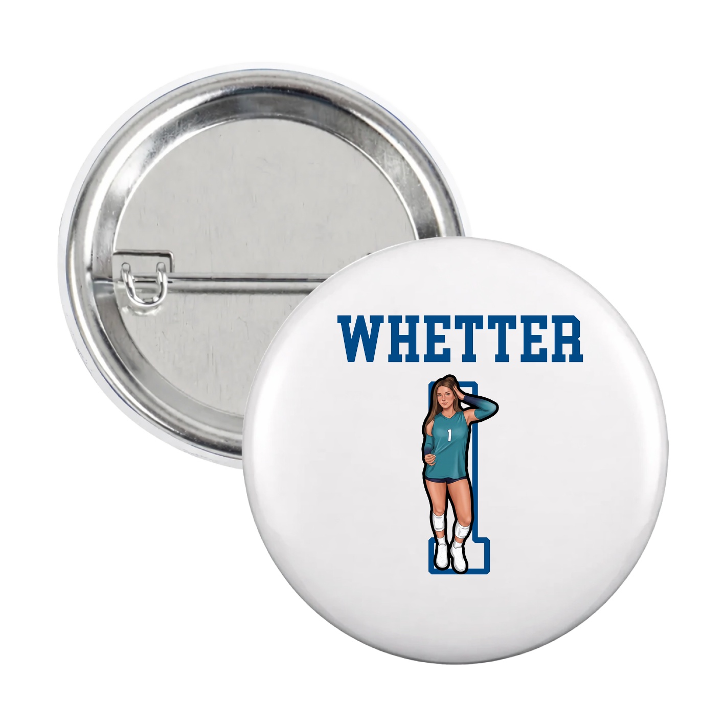 Game Day Button — Shirsey in White