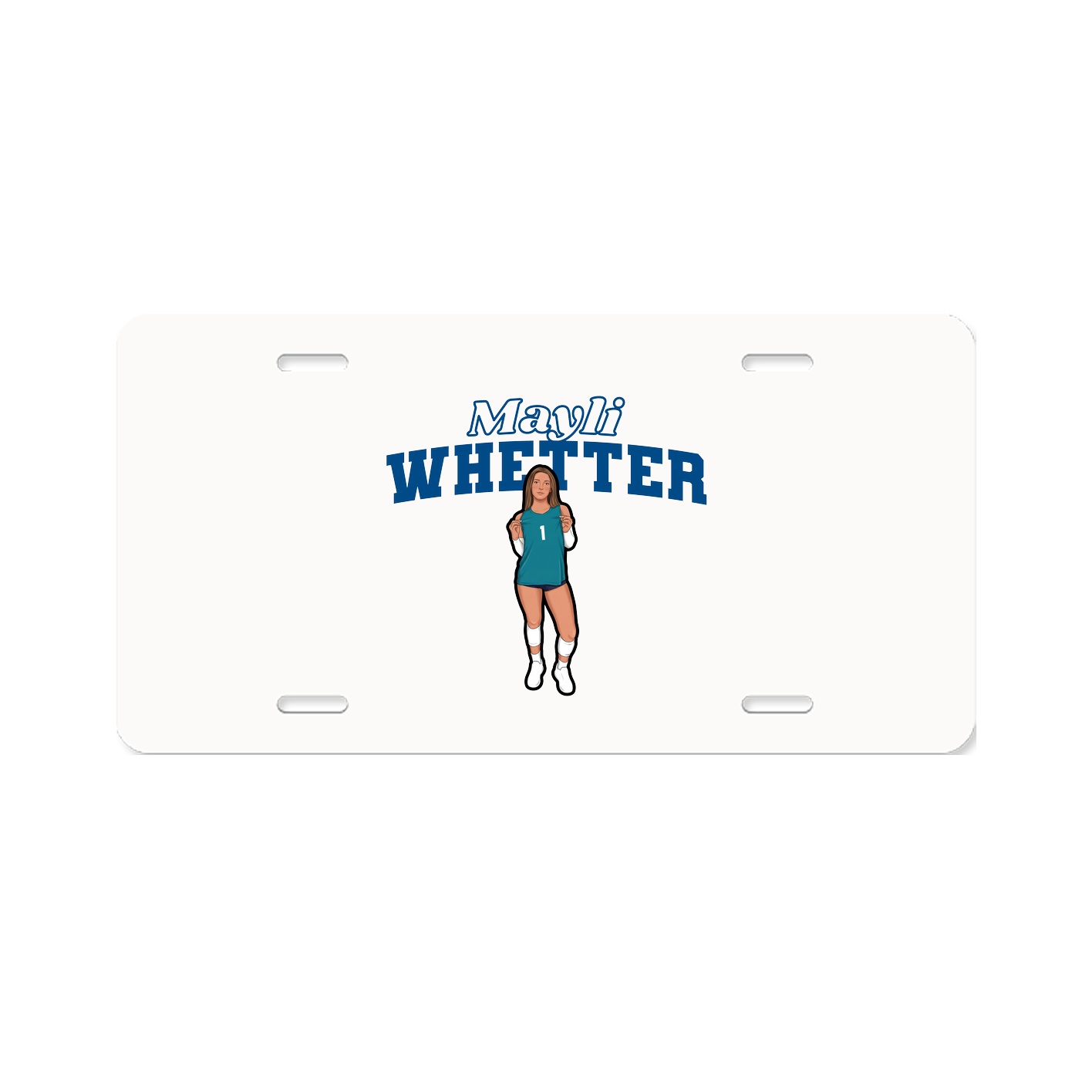 License Plate — Name Arch in Classic