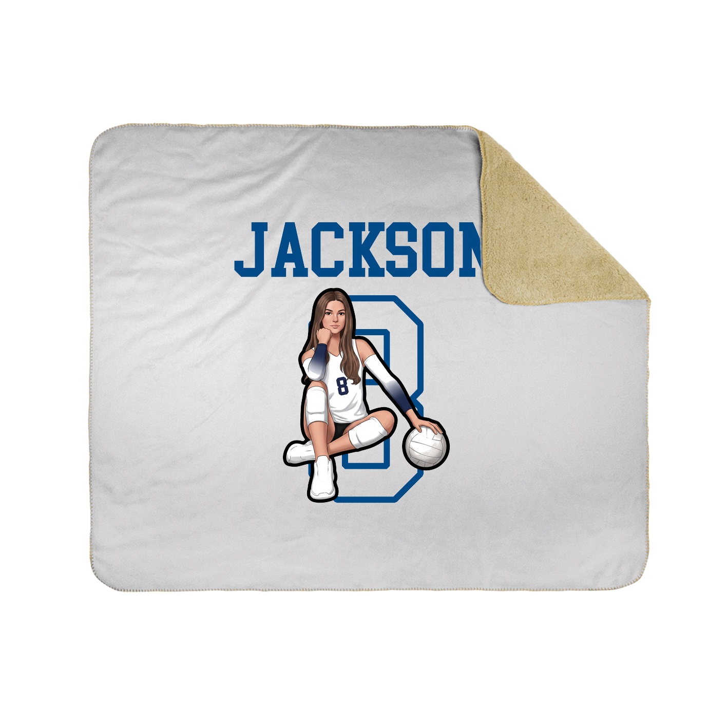 Throw Blanket — Shirsey in White