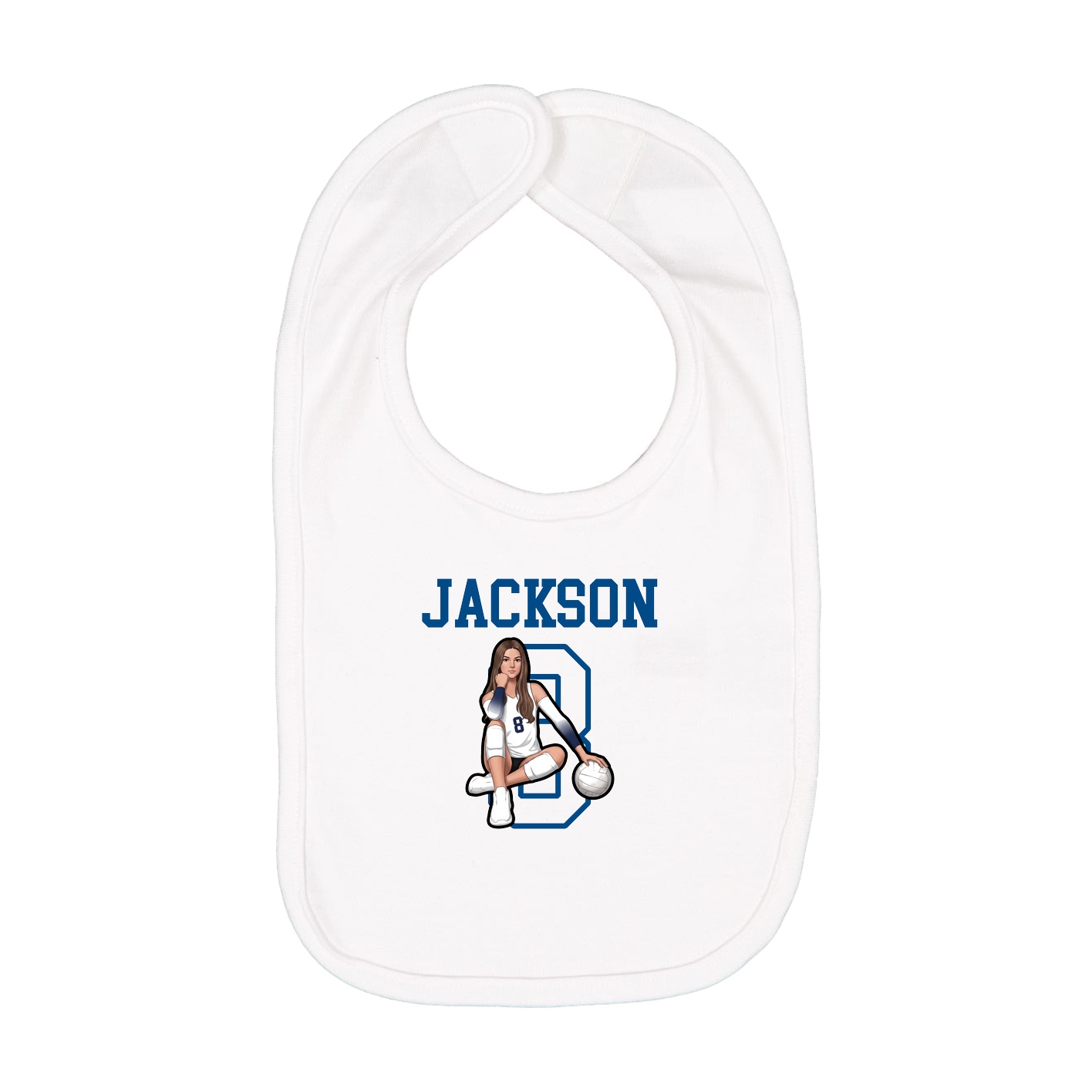 Infant Bib — Shirsey in White
