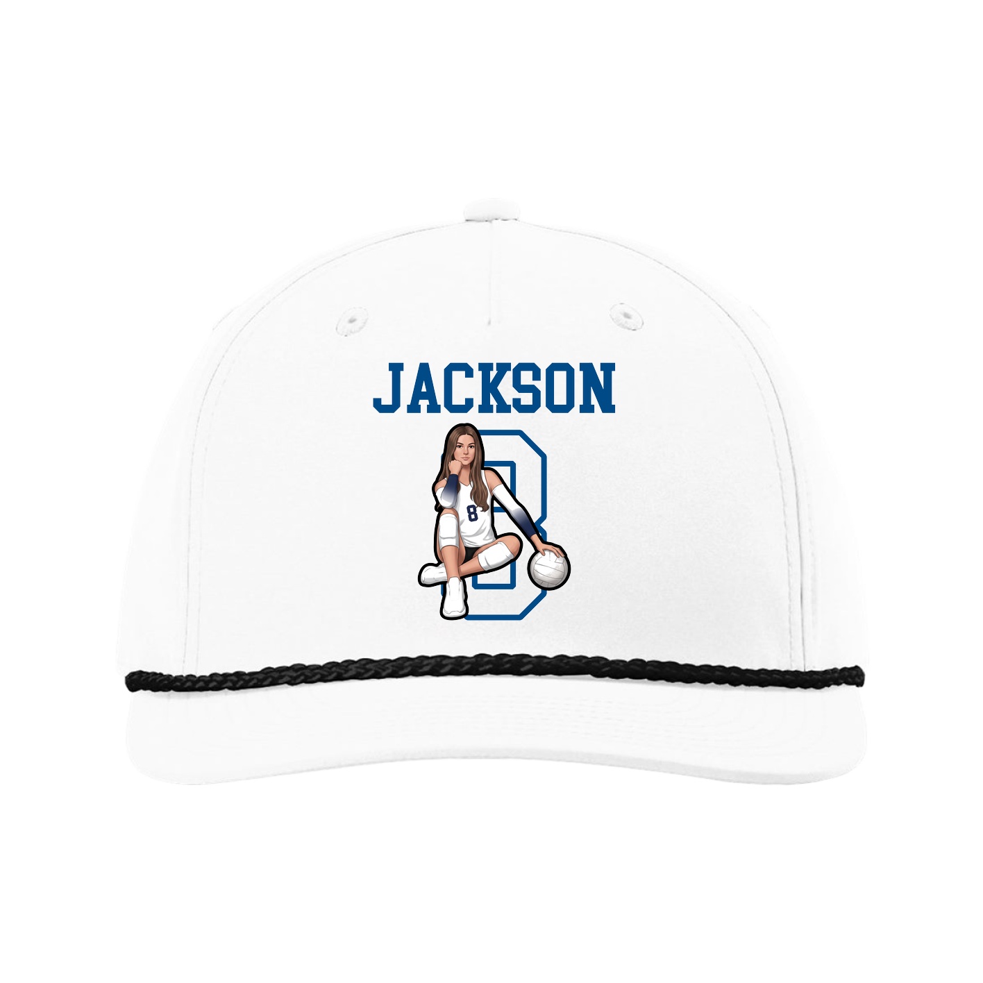 Five-Panel Classic Rope Cap — Shirsey in White